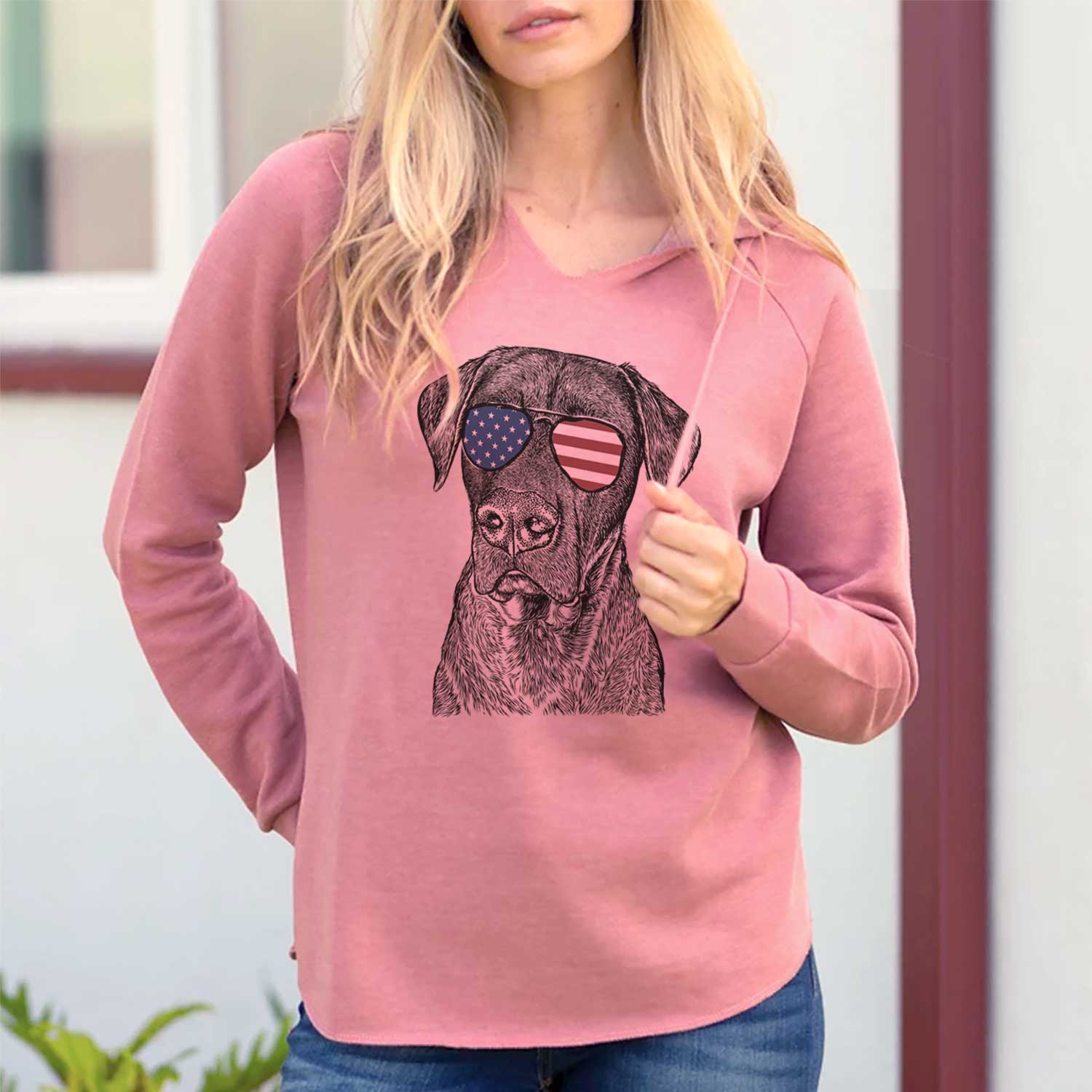 USA David the Boxador - Cali Wave Hooded Sweatshirt