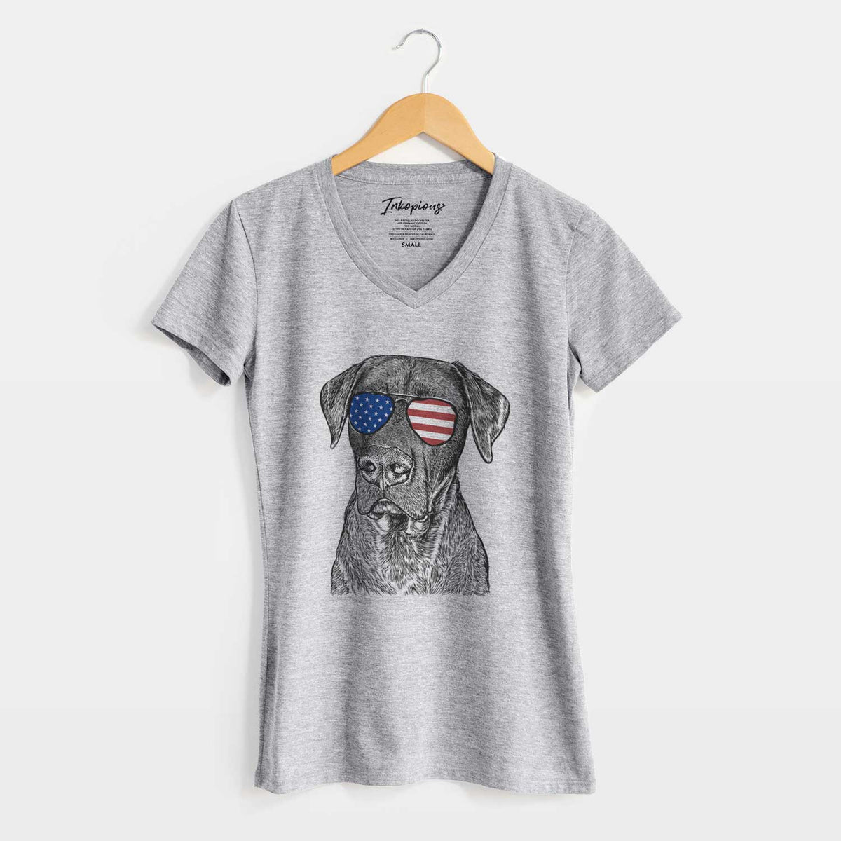 USA David the Boxador - Women&#39;s Perfect V-neck Shirt