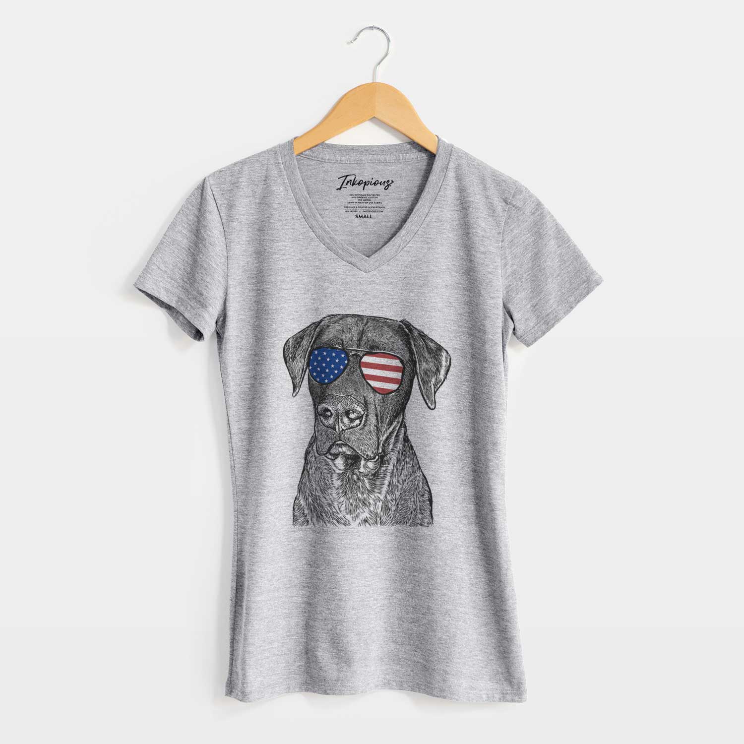 USA David the Boxador - Women's Perfect V-neck Shirt