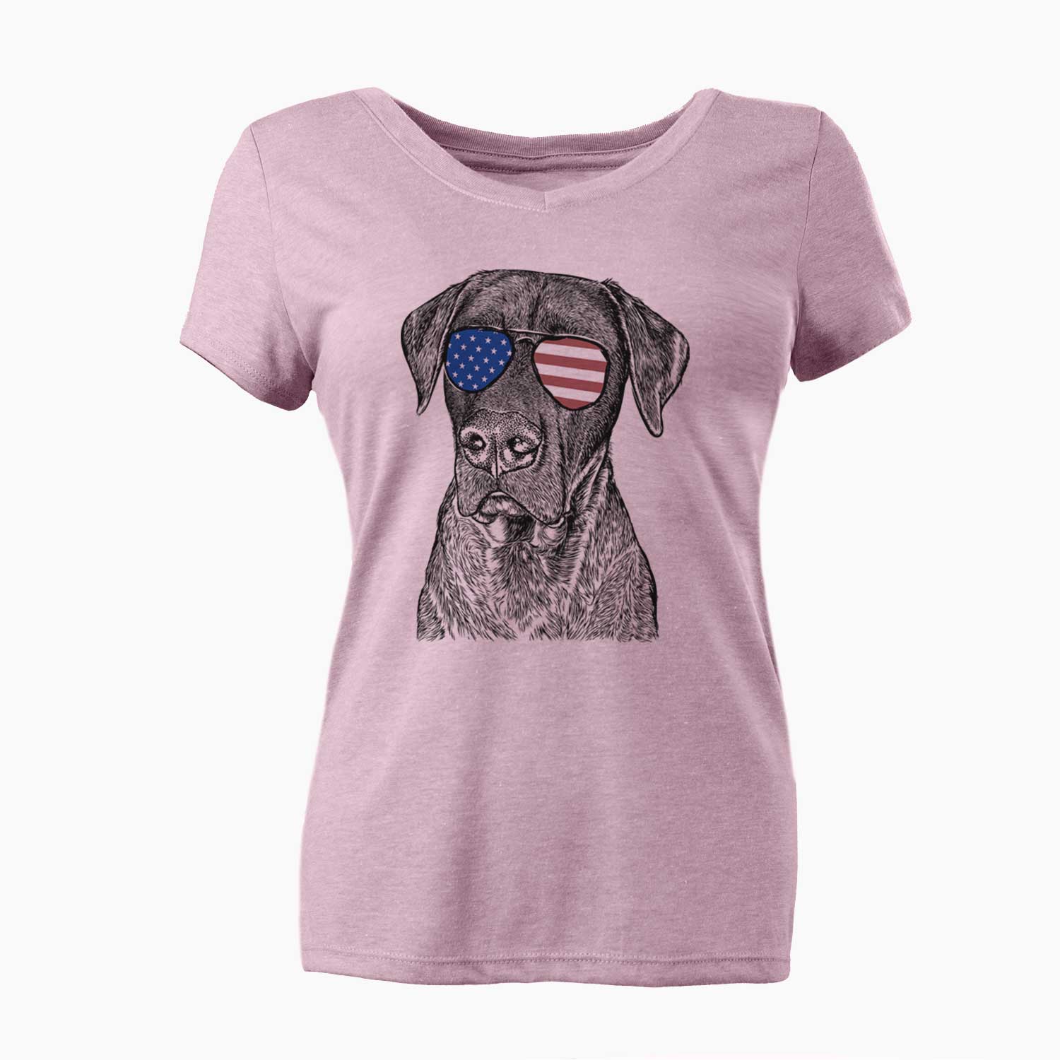 USA David the Boxador - Women's Perfect V-neck Shirt