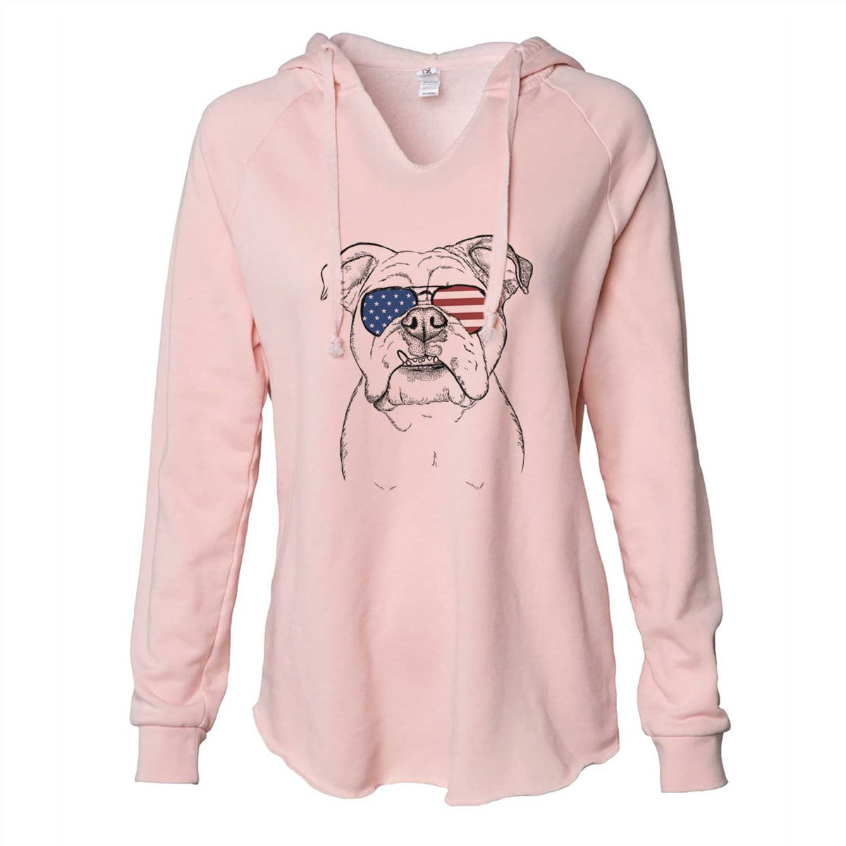 USA Dazy the English Bulldog - Cali Wave Hooded Sweatshirt