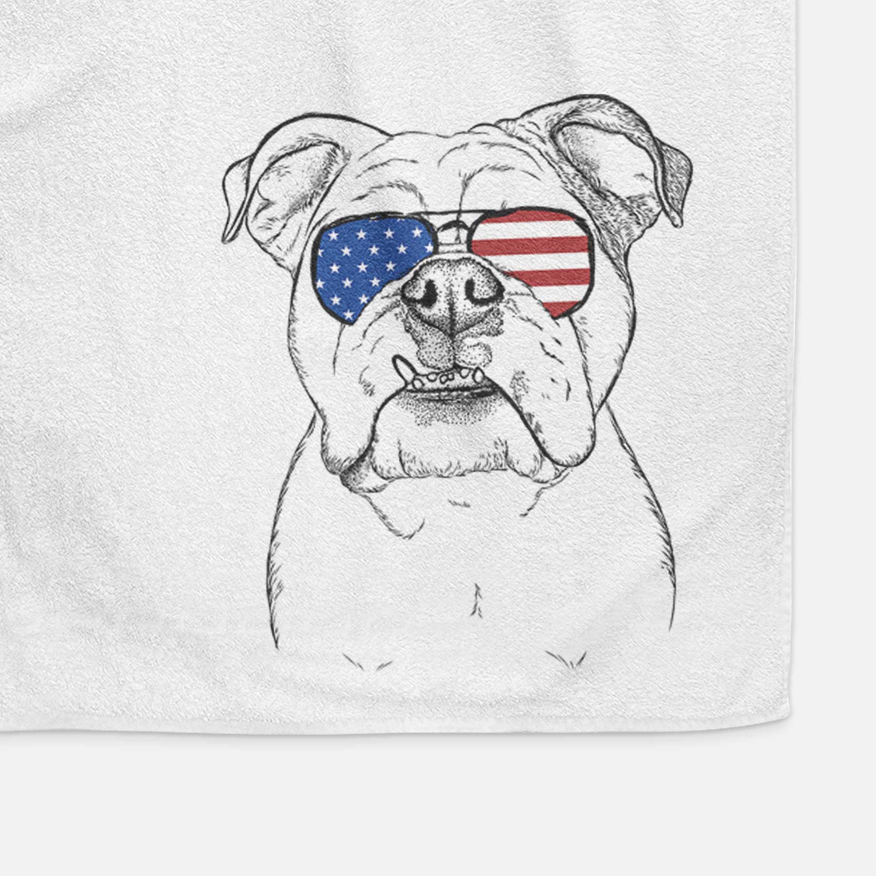 Dazy the English Bulldog Decorative Hand Towel