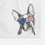 Dee Dee the Boston Terrier Decorative Hand Towel