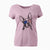 USA Dee Dee the Boston Terrier - Women's Perfect V-neck Shirt