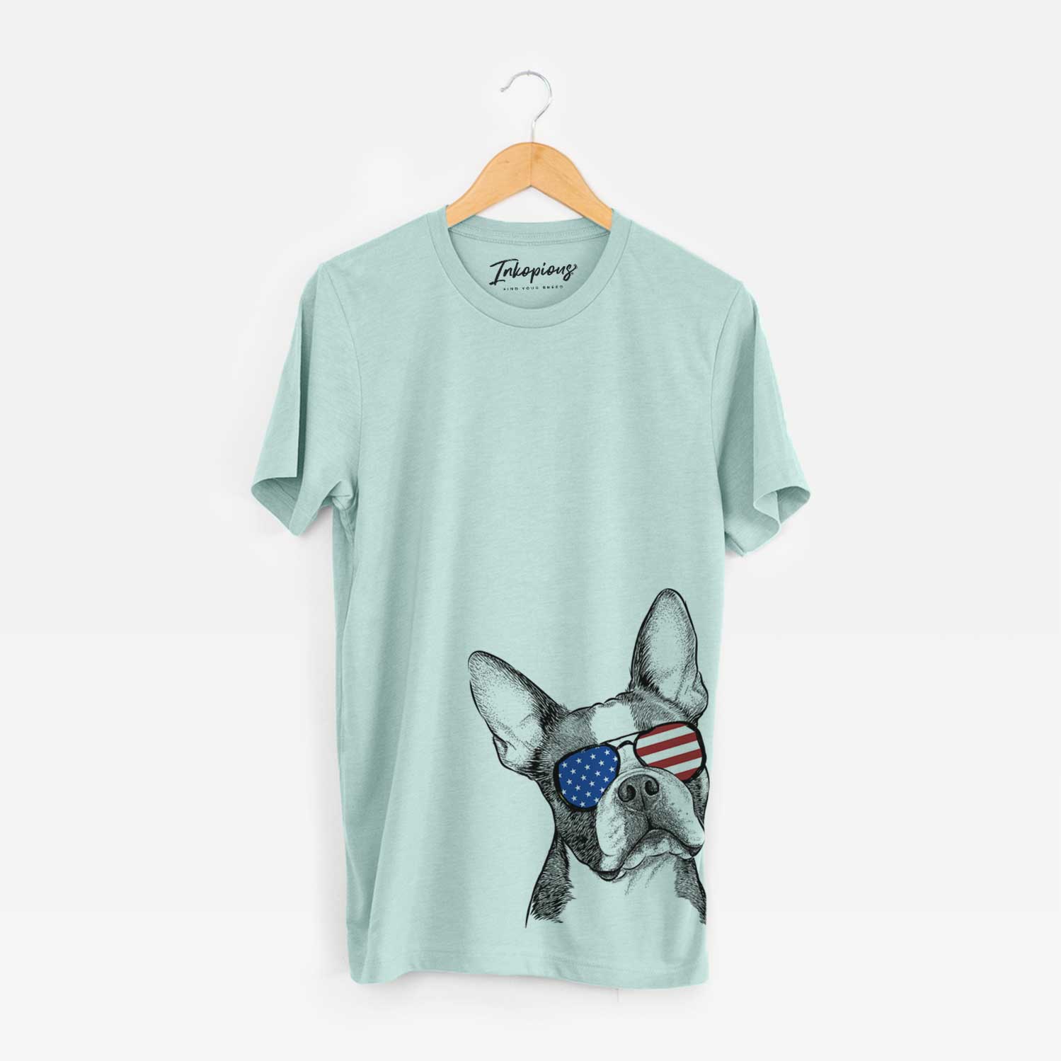 USA Dee Dee the Boston Terrier - Unisex Crewneck