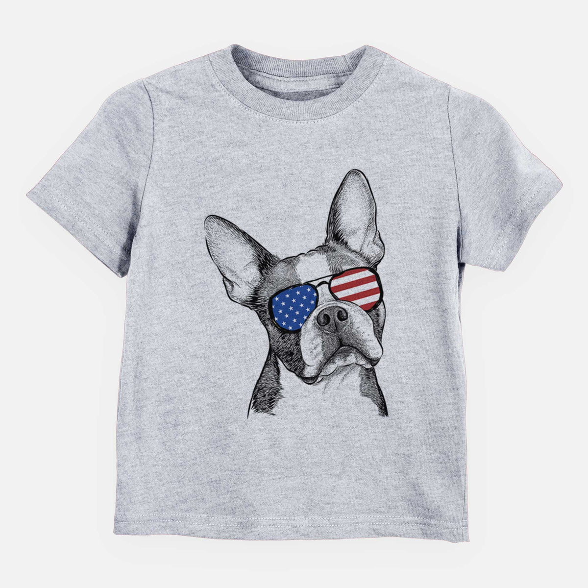 USA Dee Dee the Boston Terrier - Kids/Youth/Toddler Shirt