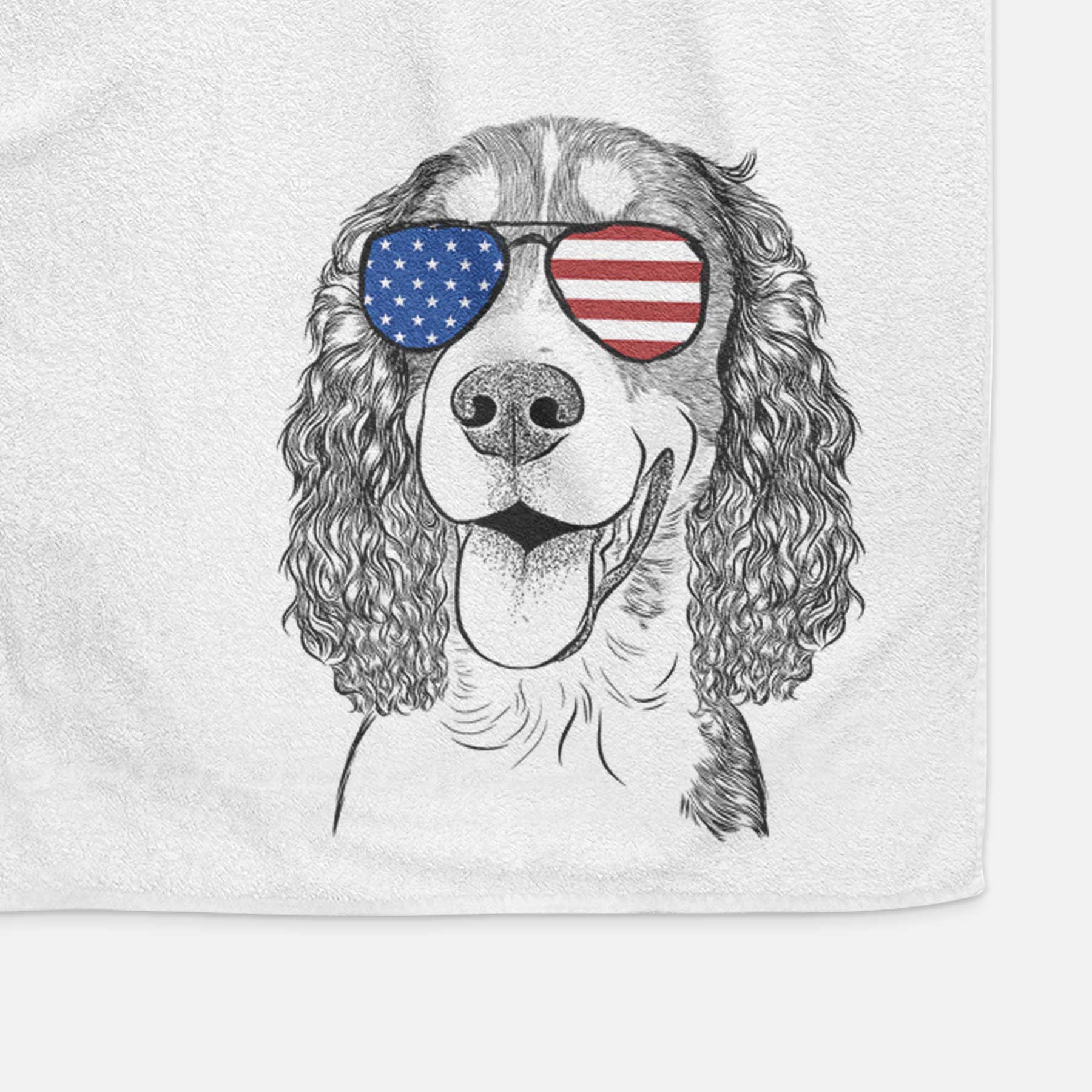 Delilah the English Springer Spaniel Decorative Hand Towel