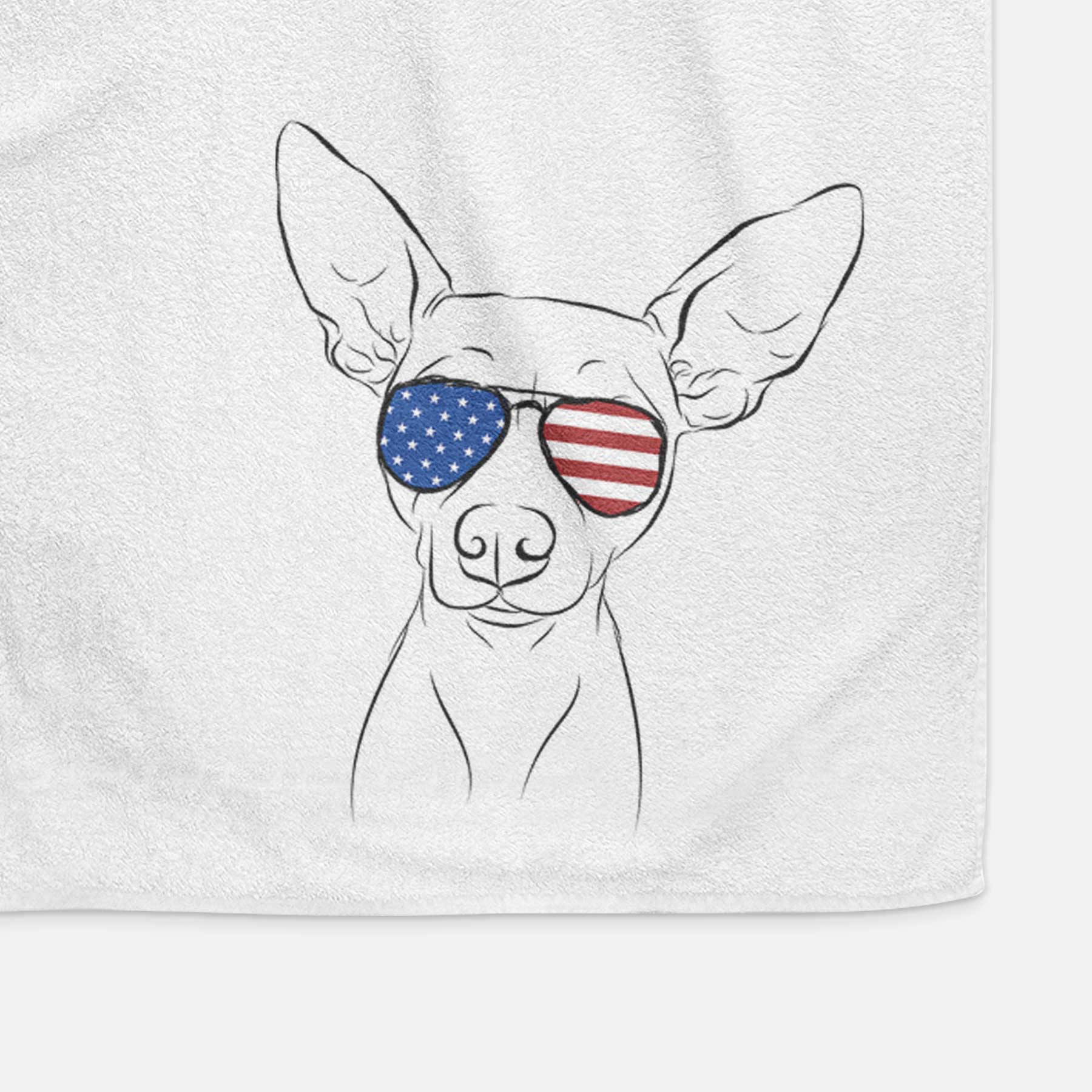 Desi the American Hairless Terrier Decorative Hand Towel