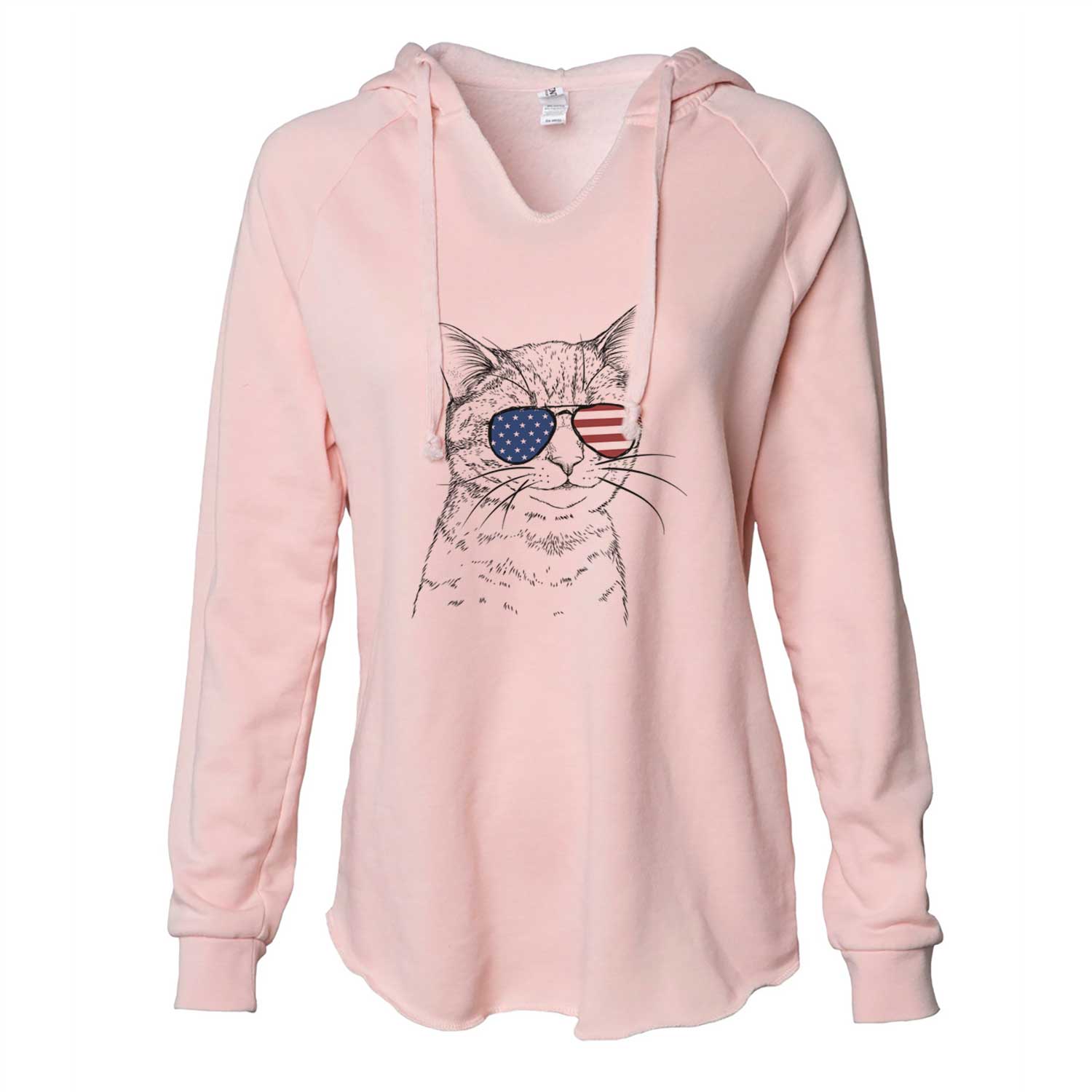 USA Dexter the Domestic Shorthair - Cali Wave Hooded Sweatshirt