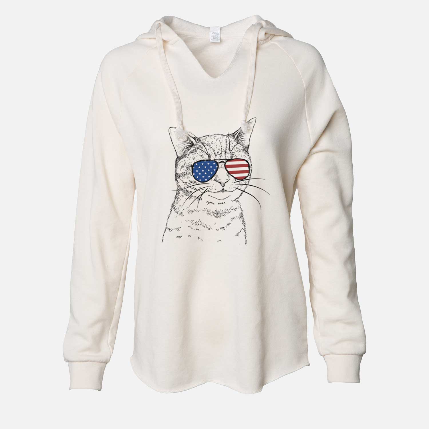 USA Dexter the Domestic Shorthair - Cali Wave Hooded Sweatshirt