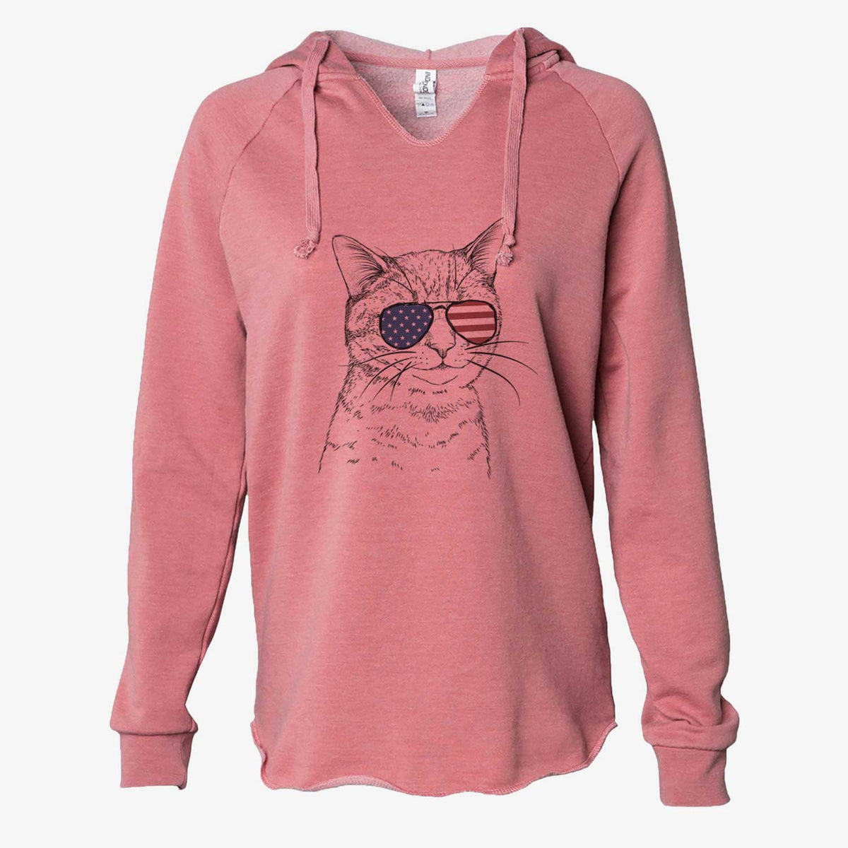 USA Dexter the Domestic Shorthair - Cali Wave Hooded Sweatshirt