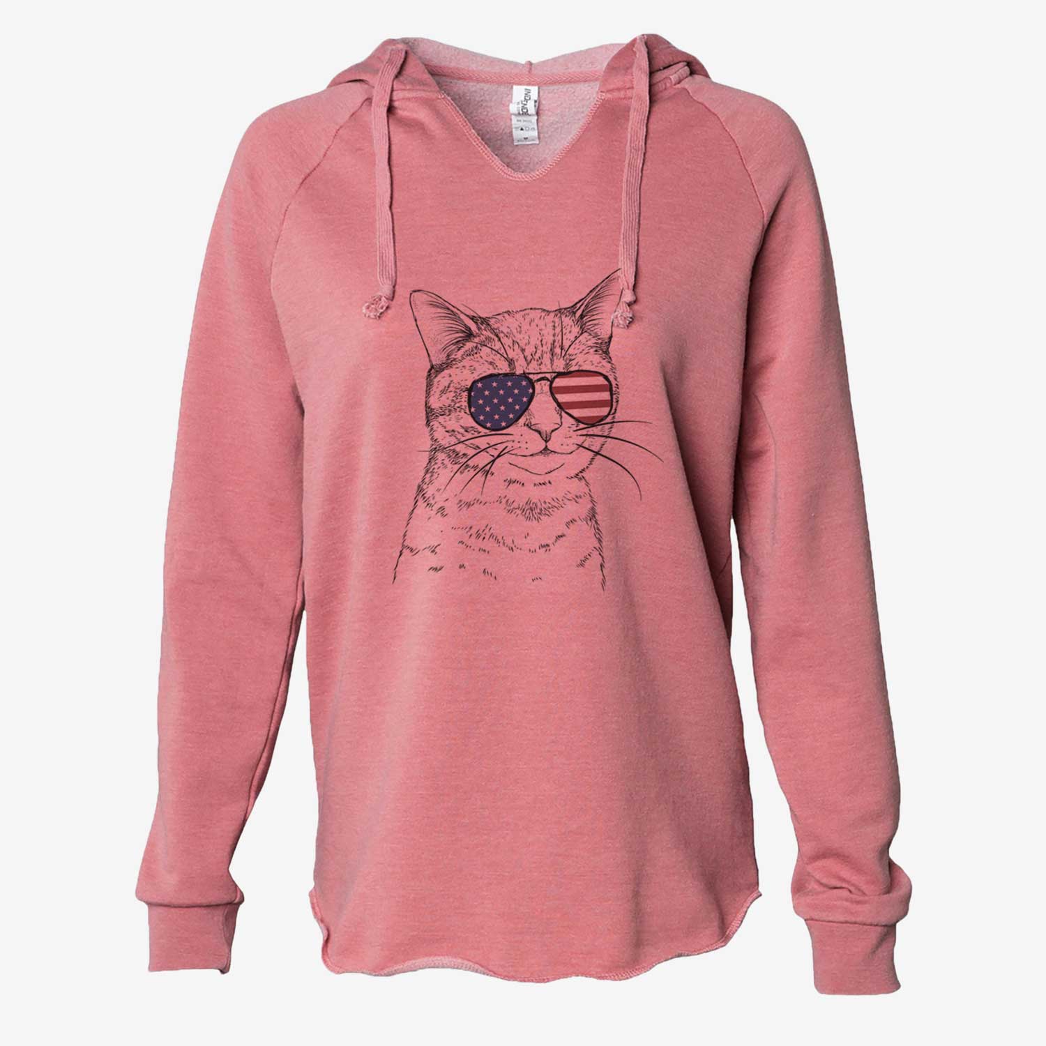 USA Dexter the Domestic Shorthair - Cali Wave Hooded Sweatshirt