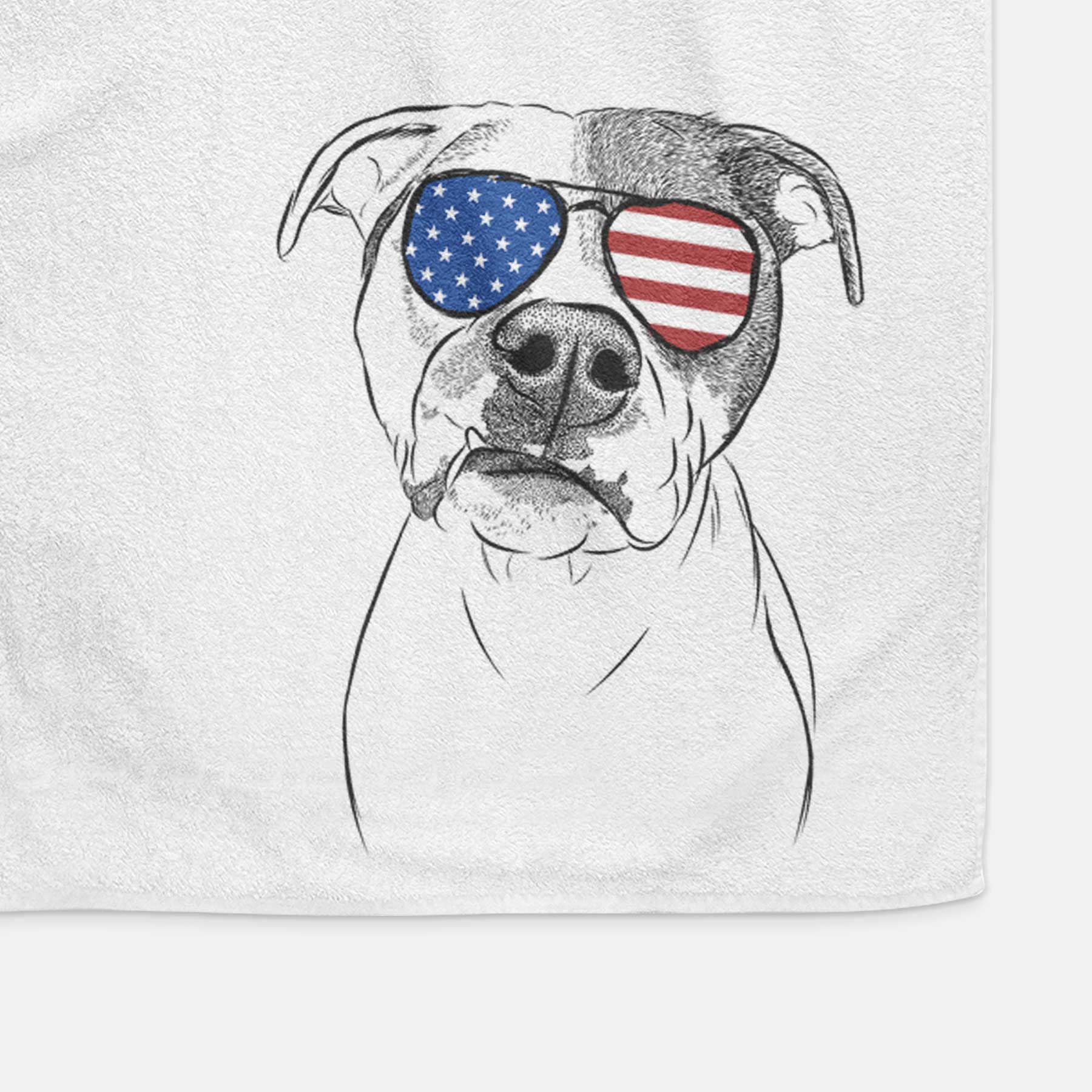 Dexter the Pitbull Decorative Hand Towel