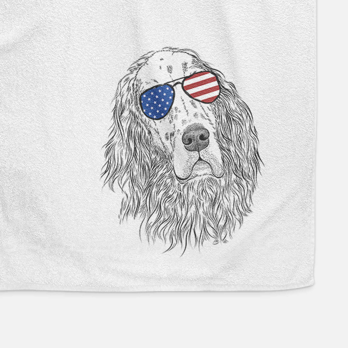 Dexter the English Setter Decorative Hand Towel