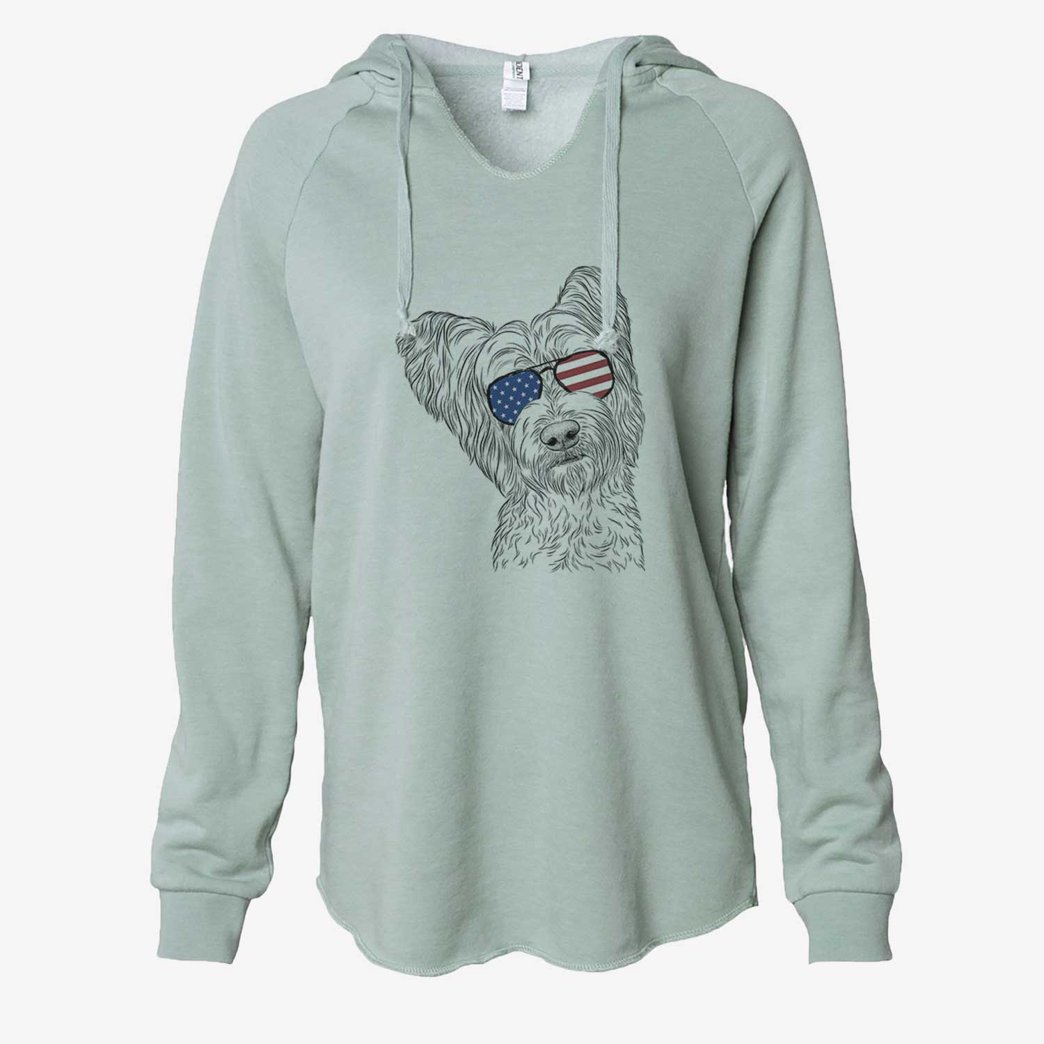 USA Dexter the Terrier Mix - Cali Wave Hooded Sweatshirt