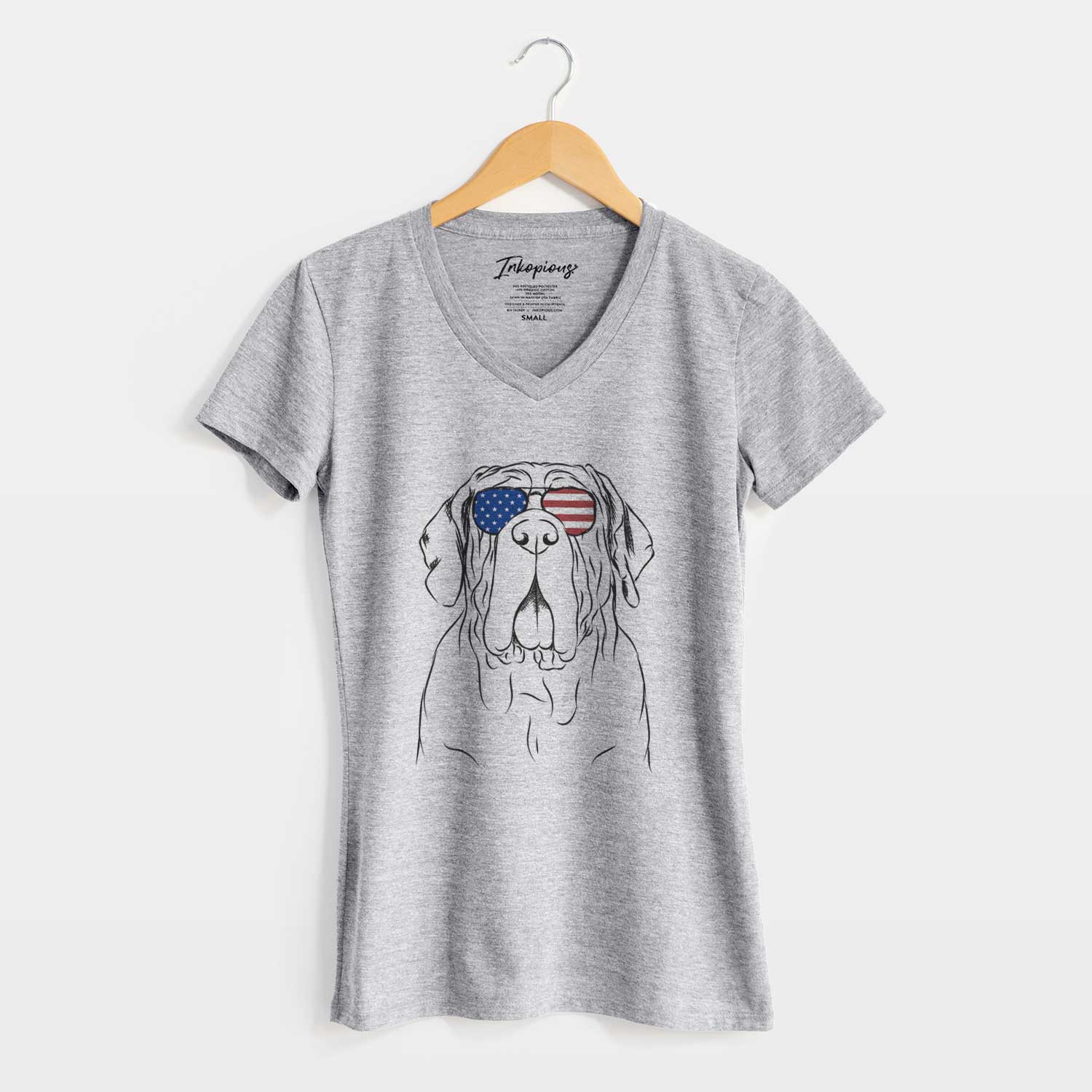 USA Dinah the Neapolitan Mastiff - Women's Perfect V-neck Shirt