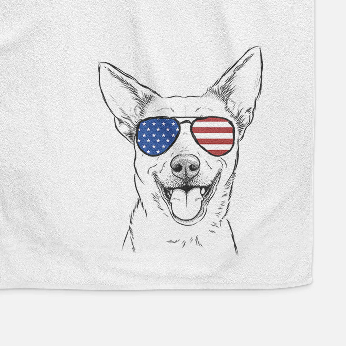 Dinghy the Mixed Breed Decorative Hand Towel