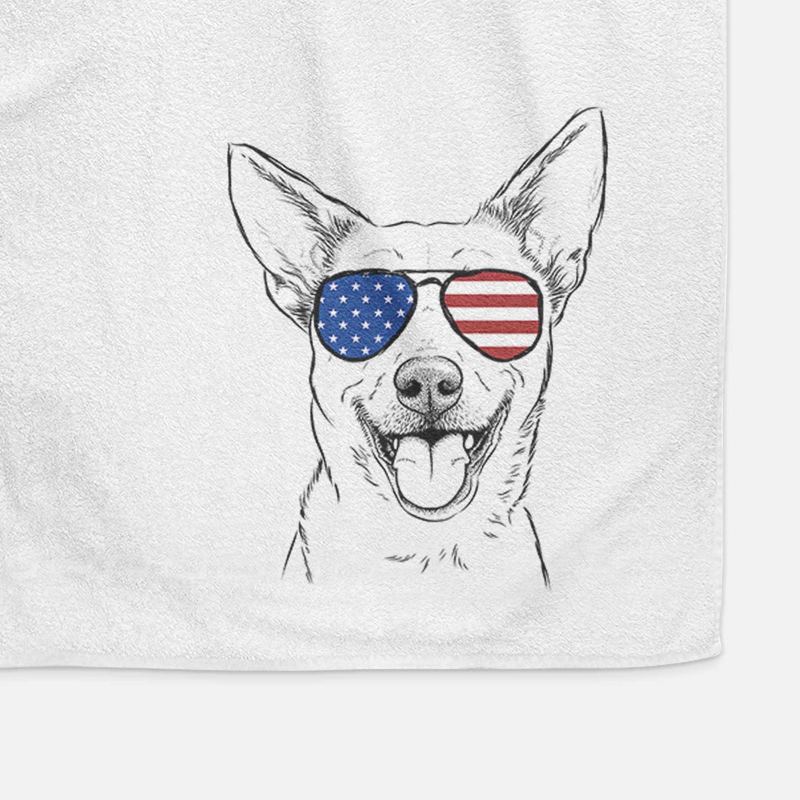 Dinghy the Mixed Breed Decorative Hand Towel