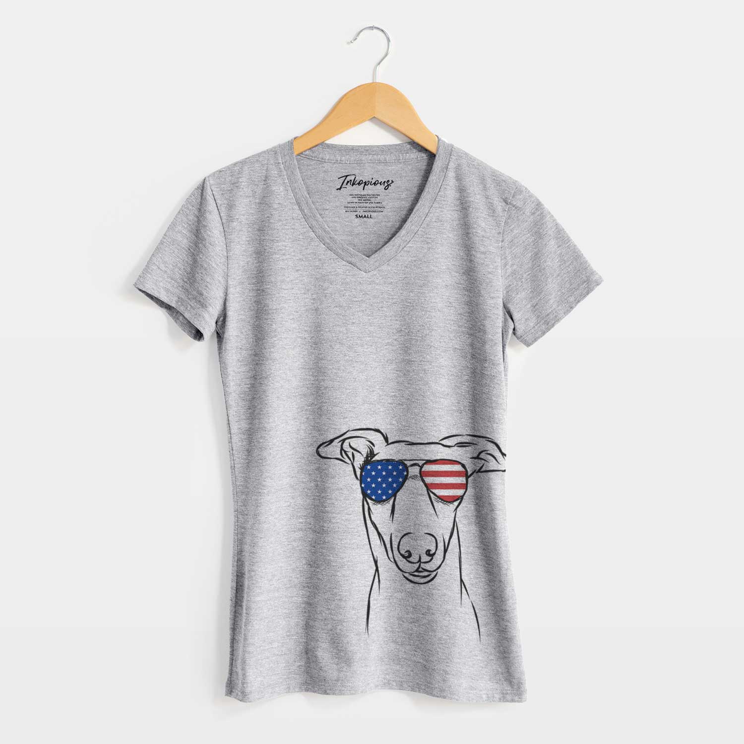 USA Diva the Greyhound - Women's Perfect V-neck Shirt