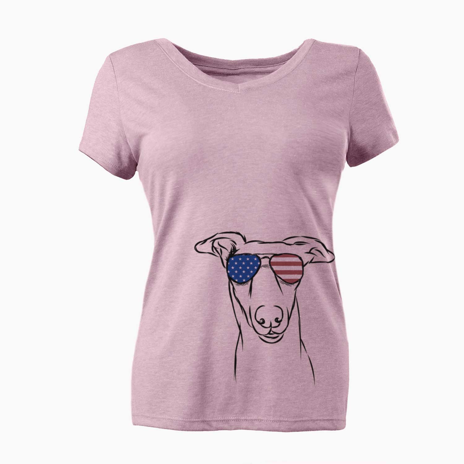 USA Diva the Greyhound - Women's Perfect V-neck Shirt