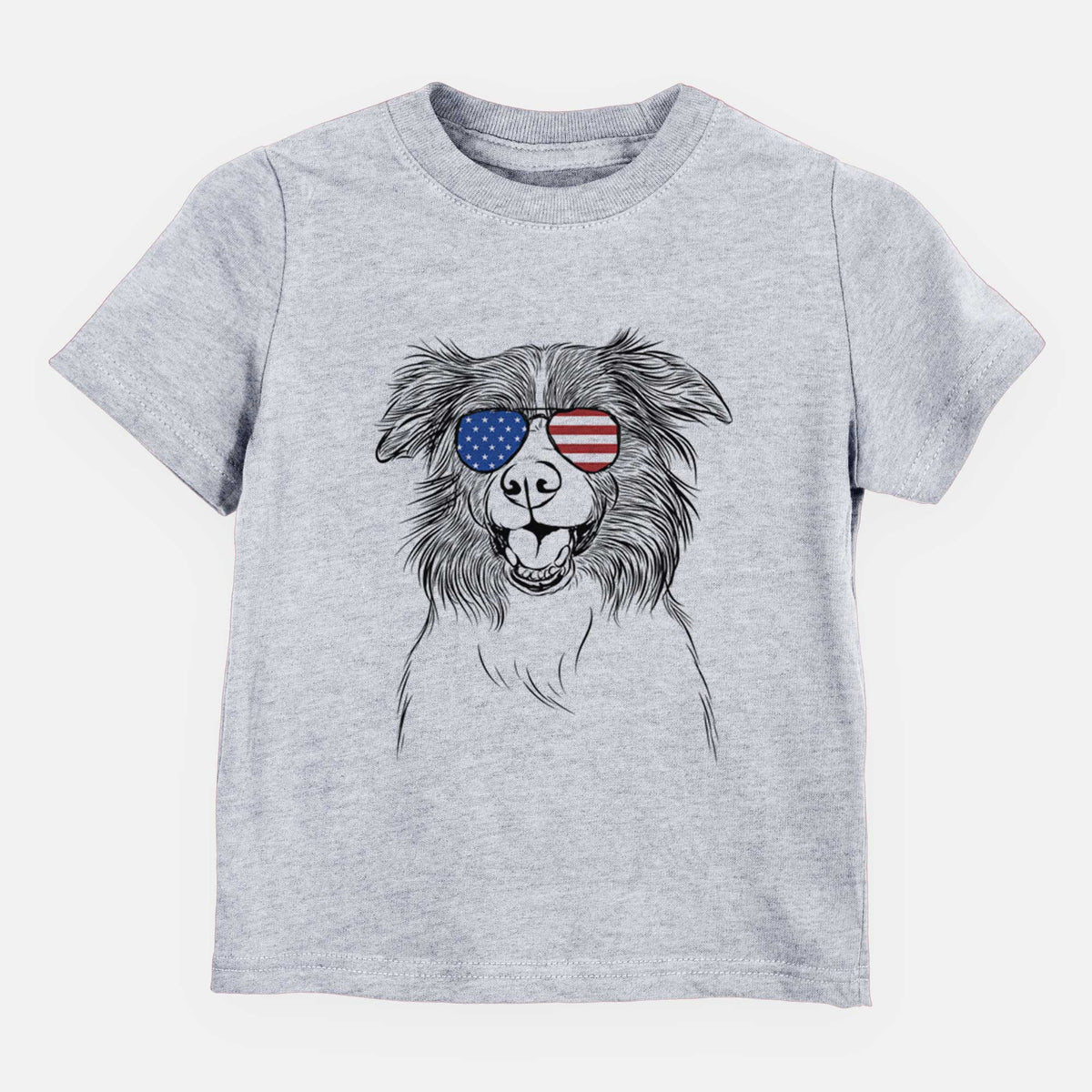 USA Dizzy the Border Collie - Kids/Youth/Toddler Shirt