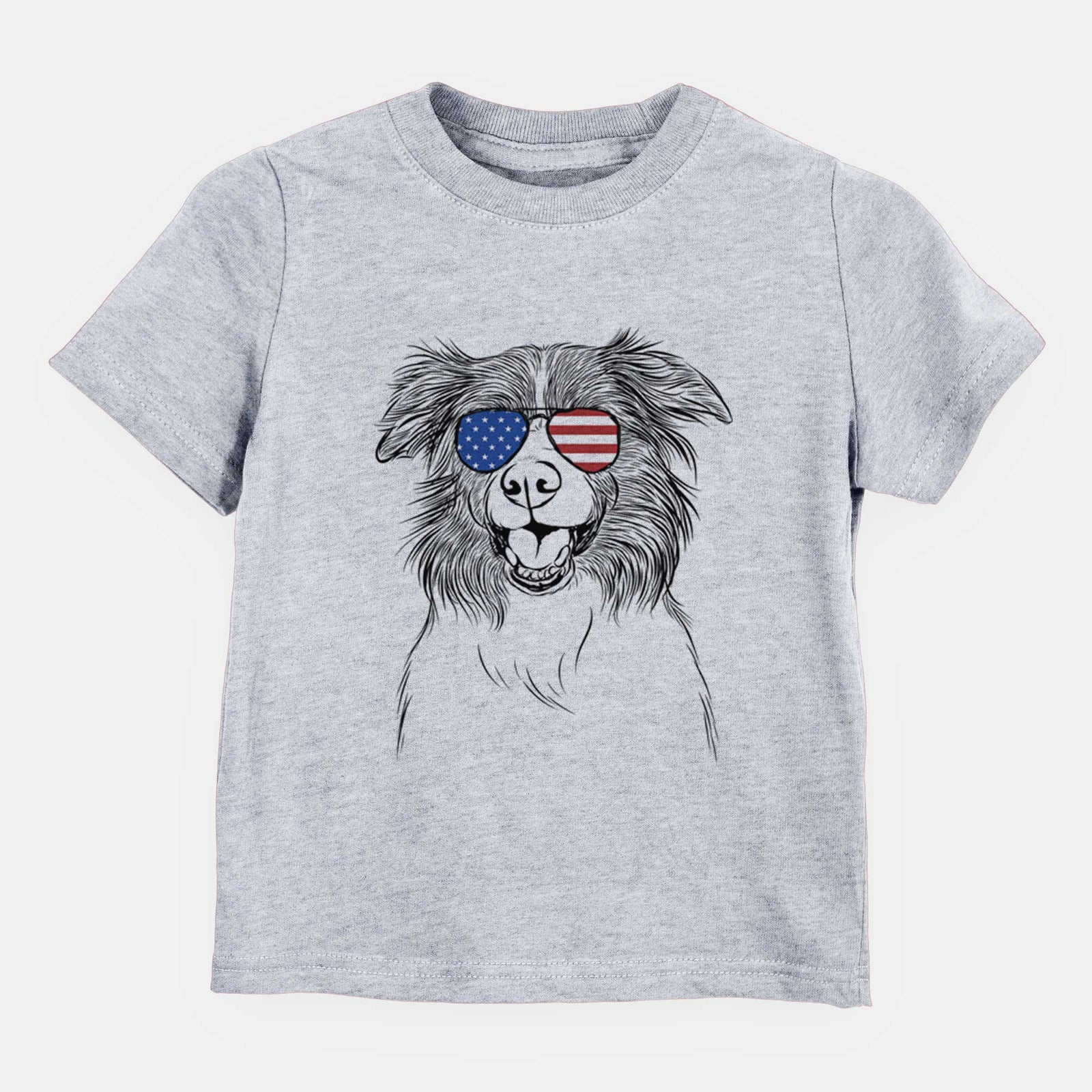 USA Dizzy the Border Collie - Kids/Youth/Toddler Shirt