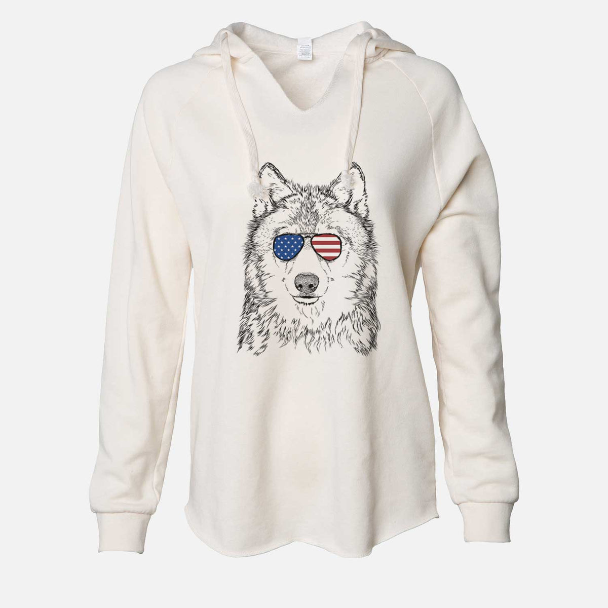 USA Django the Grey Wolf - Cali Wave Hooded Sweatshirt