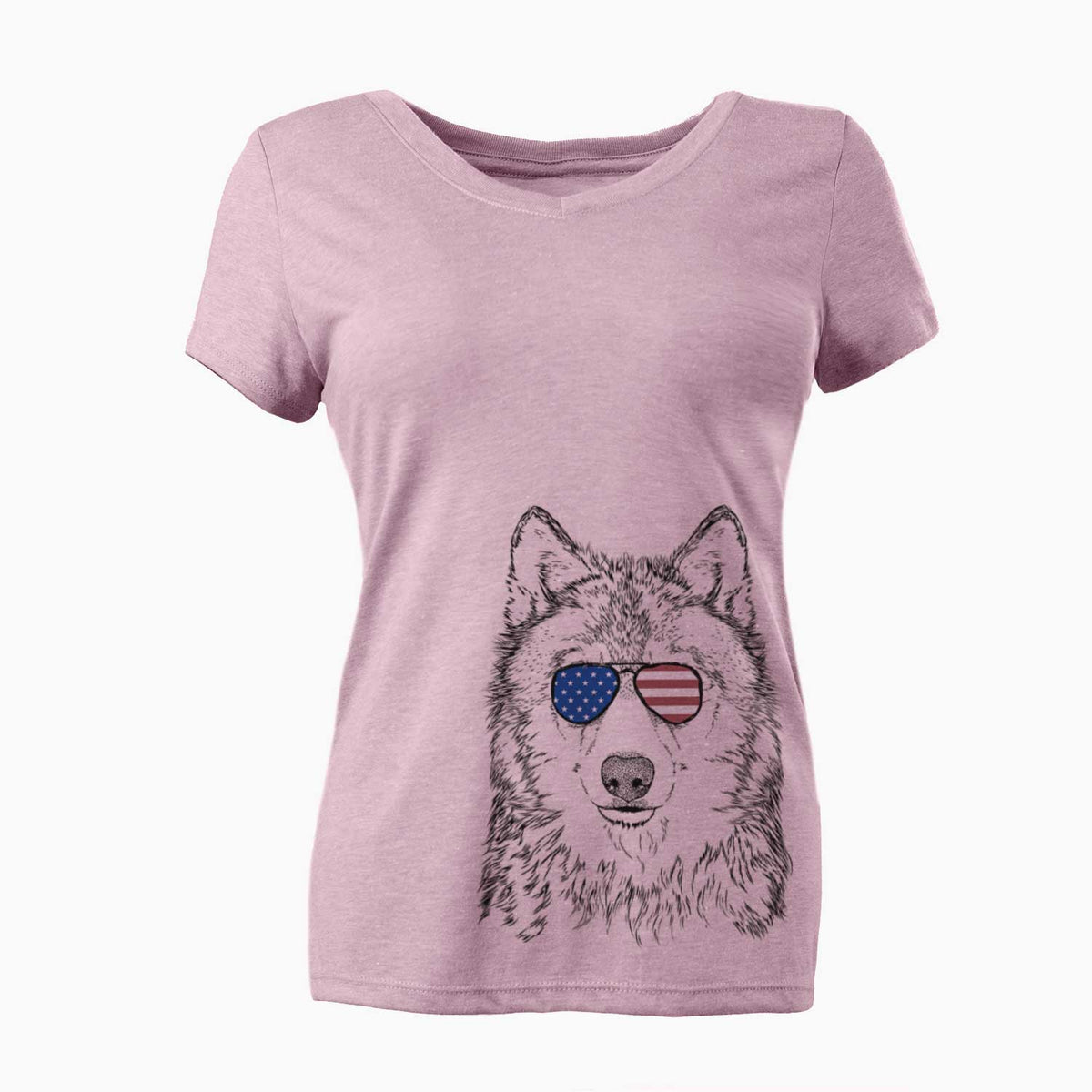 USA Django the Grey Wolf - Women's Perfect V-neck Shirt