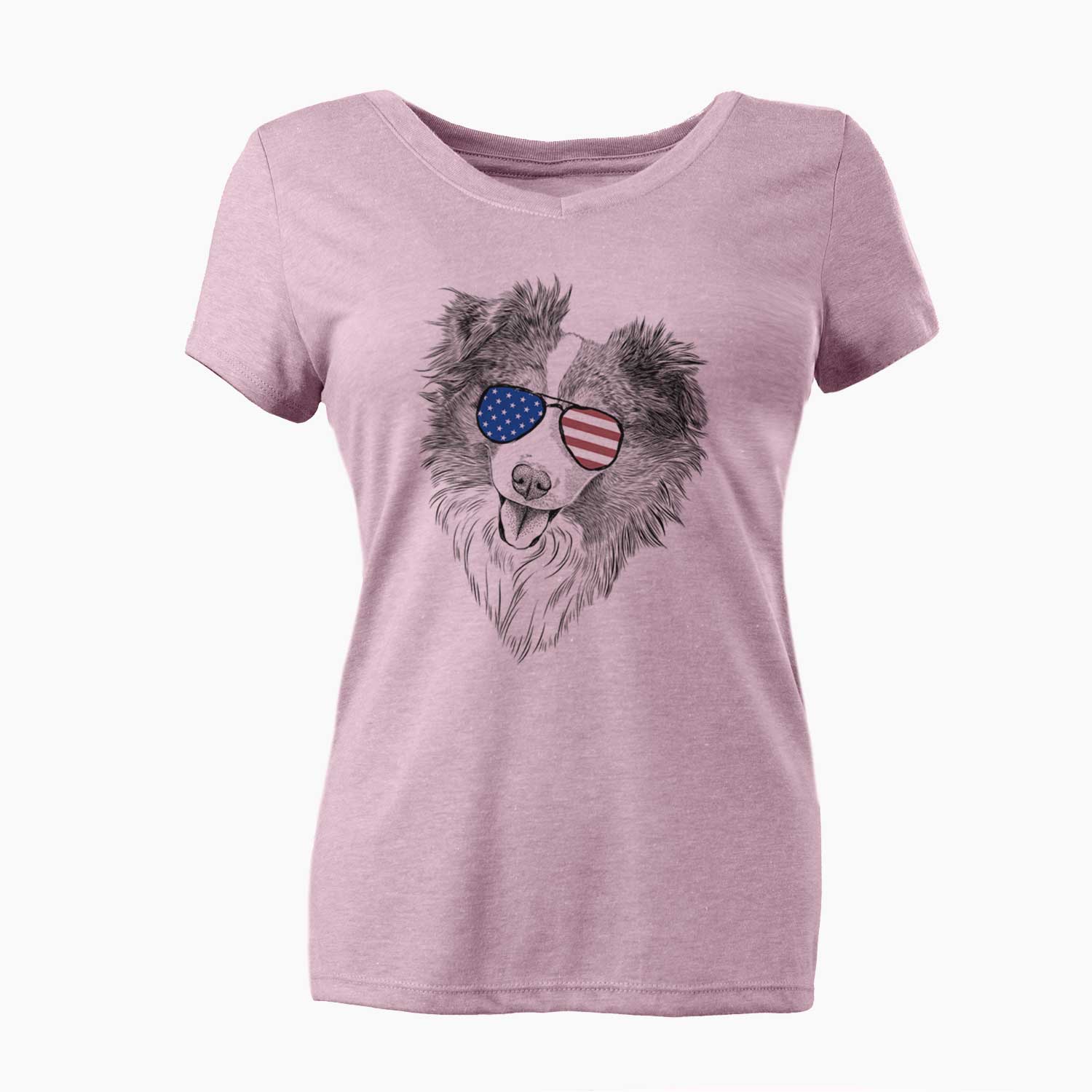 USA Doc the Mini Aussie - Women's Perfect V-neck Shirt