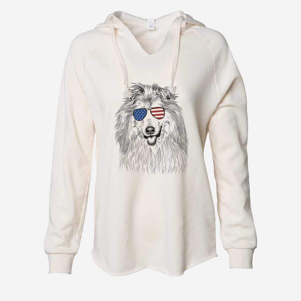 USA Donnan the Rough Collie - Cali Wave Hooded Sweatshirt