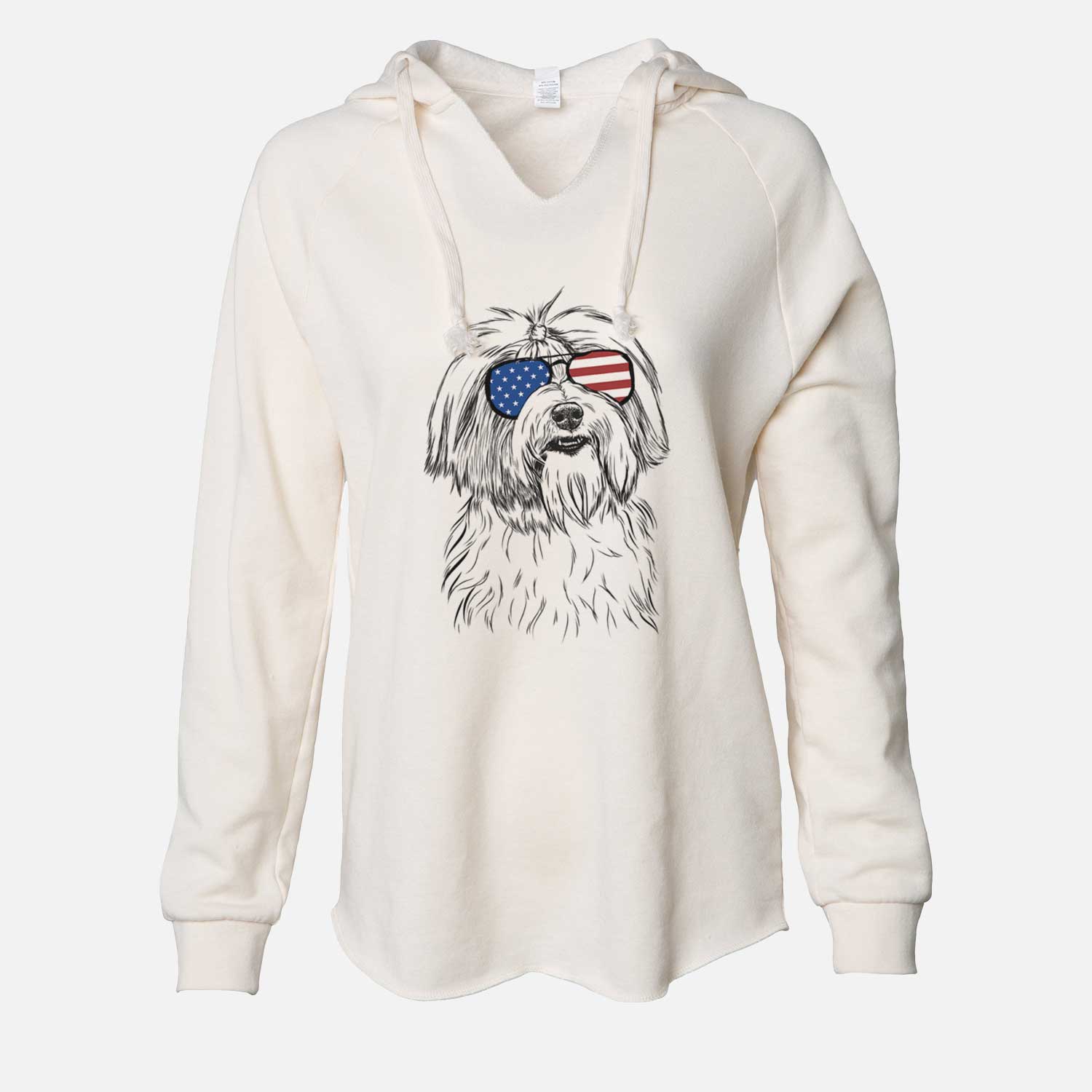 USA Dooley the Havanese - Cali Wave Hooded Sweatshirt