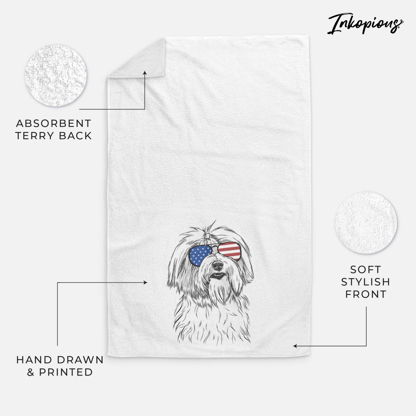 Dooley the Havanese Decorative Hand Towel