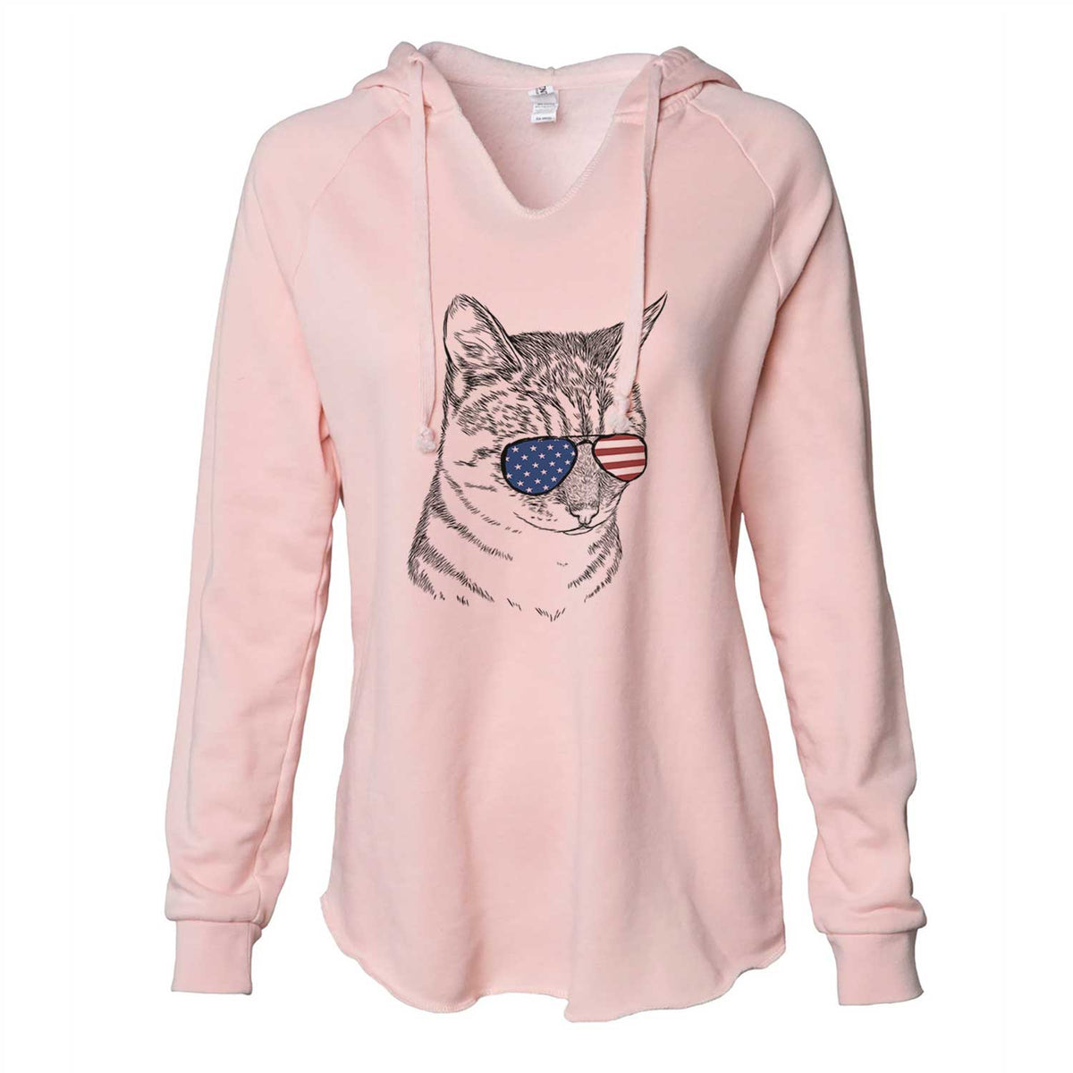 USA Dora the Tabby Cat - Cali Wave Hooded Sweatshirt