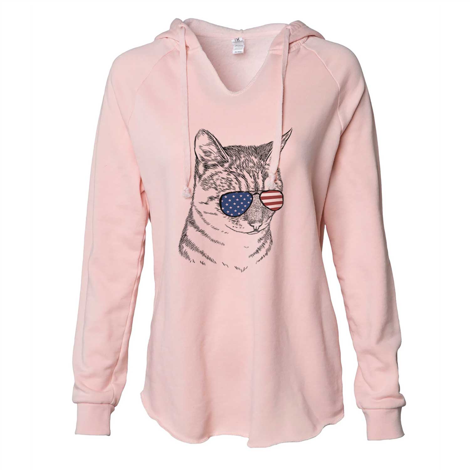 USA Dora the Tabby Cat - Cali Wave Hooded Sweatshirt