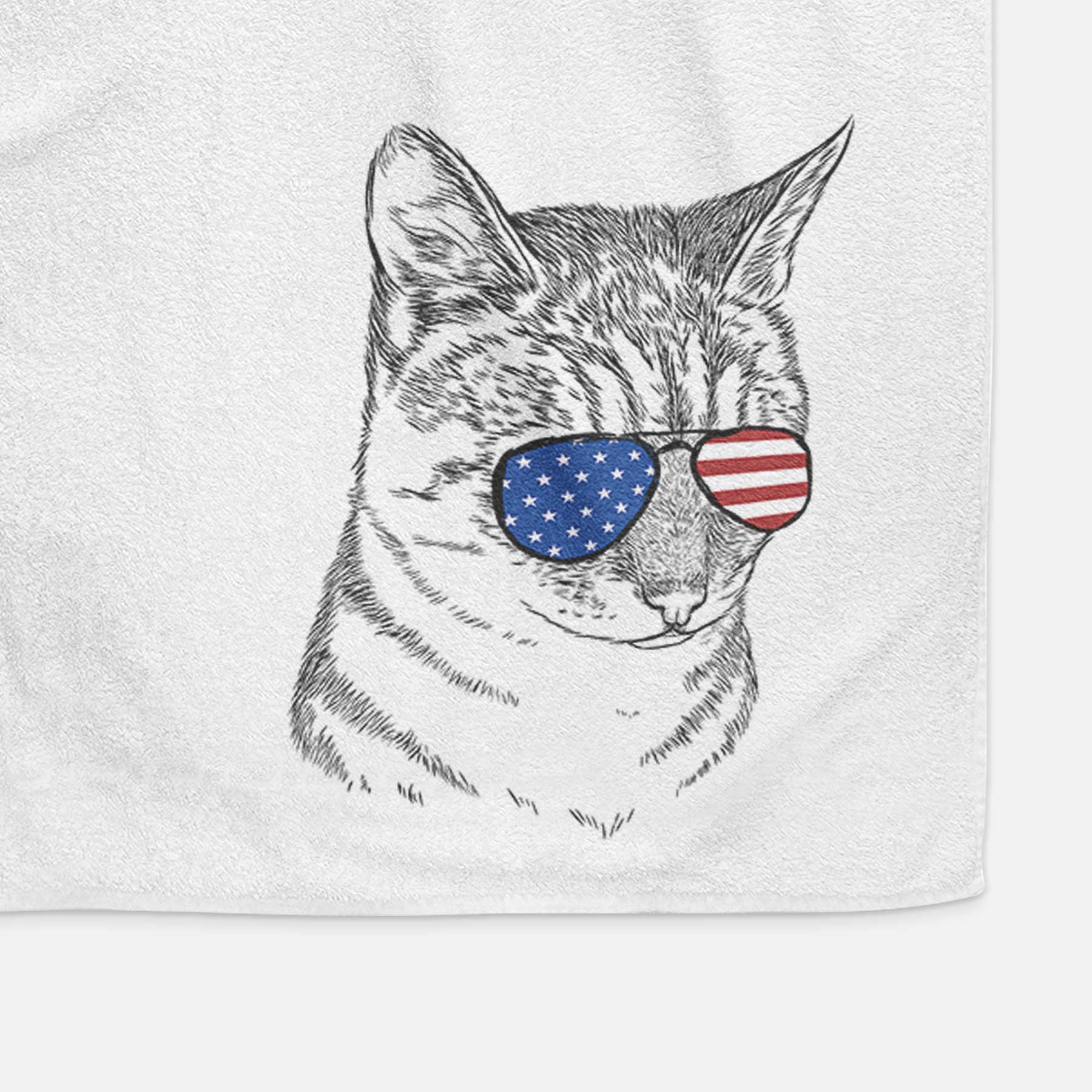 Dora the Tabby Cat Decorative Hand Towel