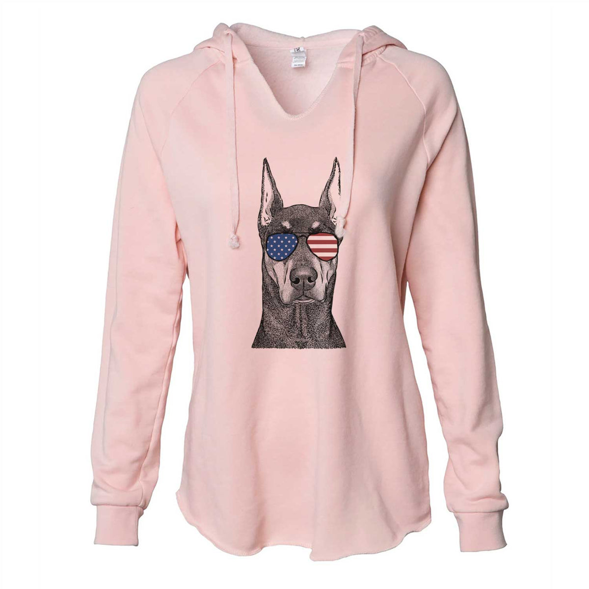 USA Drake the Doberman Pinscher - Cali Wave Hooded Sweatshirt