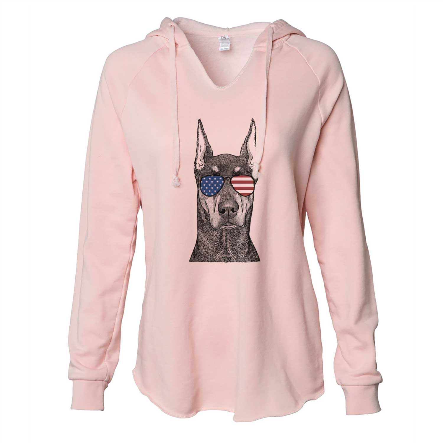 USA Drake the Doberman Pinscher - Cali Wave Hooded Sweatshirt