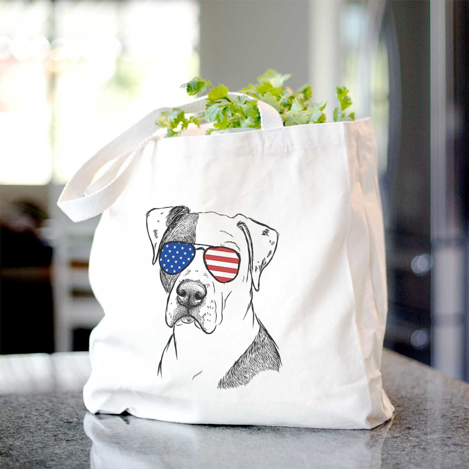 Duke the American Staffordshire Terrier Mix - Tote Bag