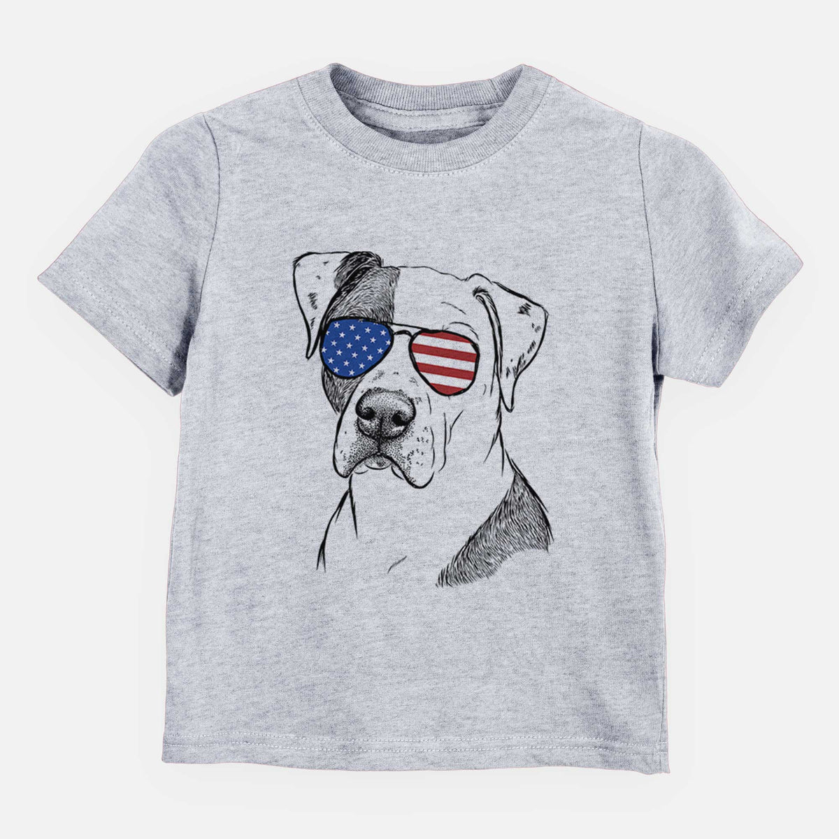 USA Duke the American Staffordshire Terrier Mix - Kids/Youth/Toddler Shirt