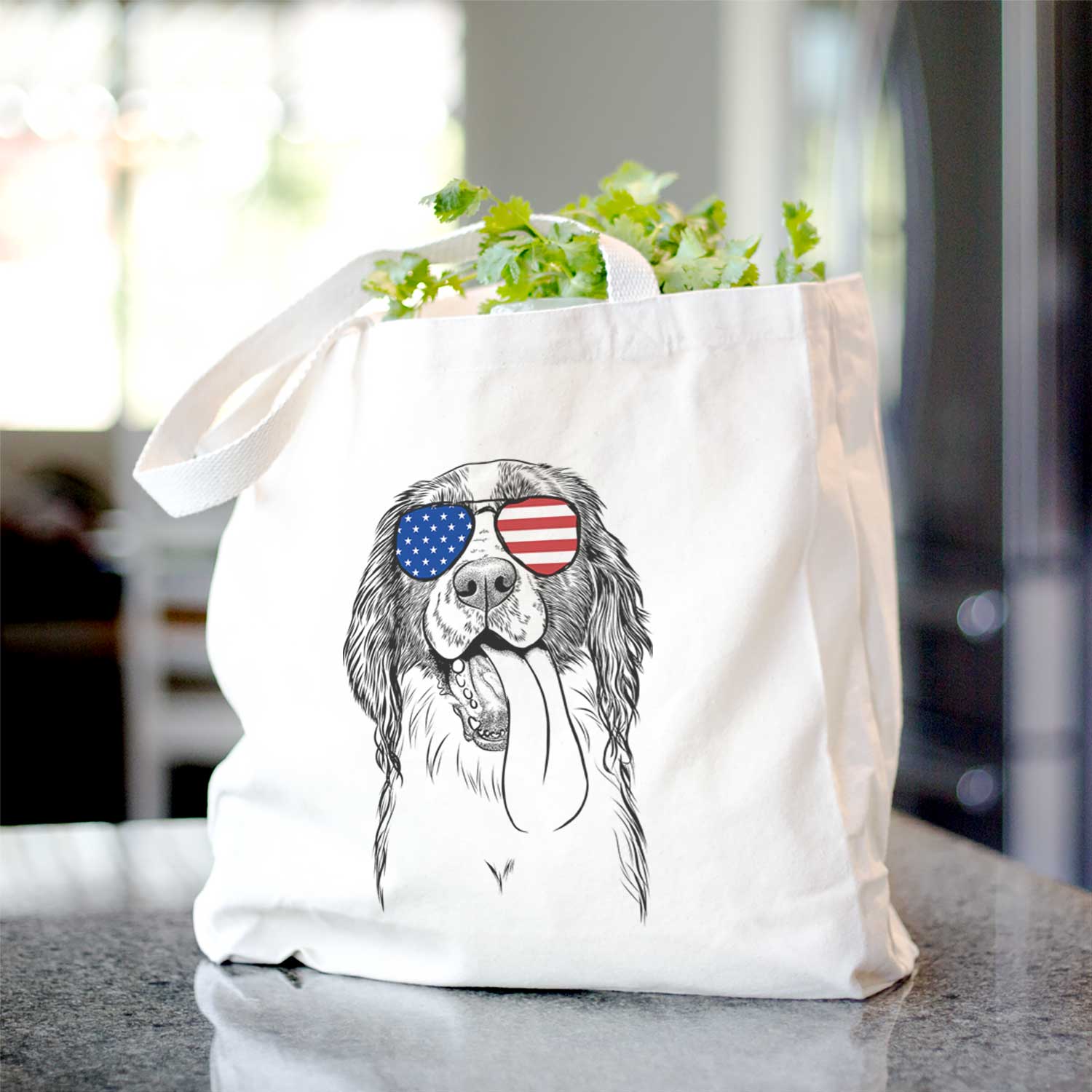 Duke the English Springer Spaniel - Tote Bag