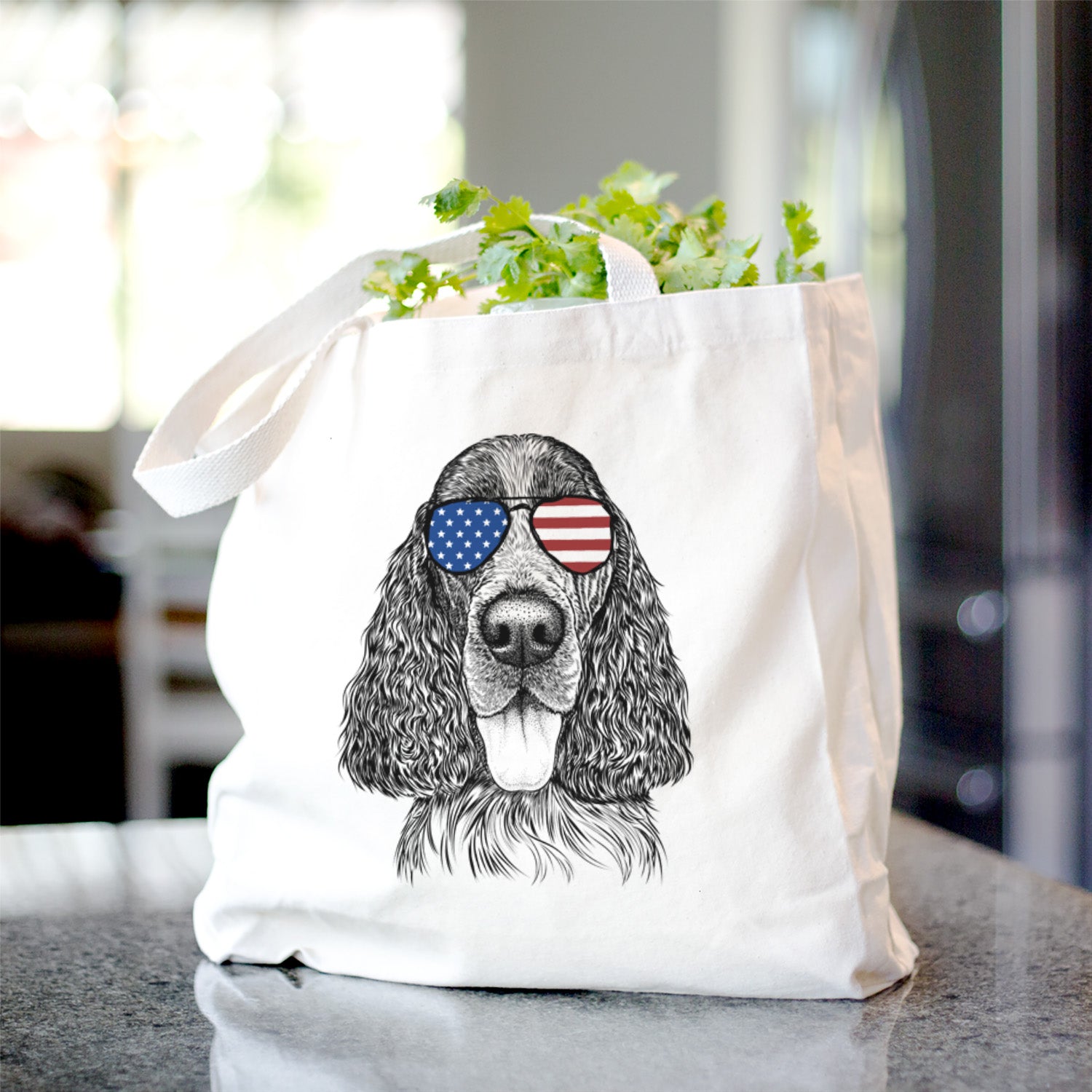 Duke the English Springer Spaniel - Tote Bag