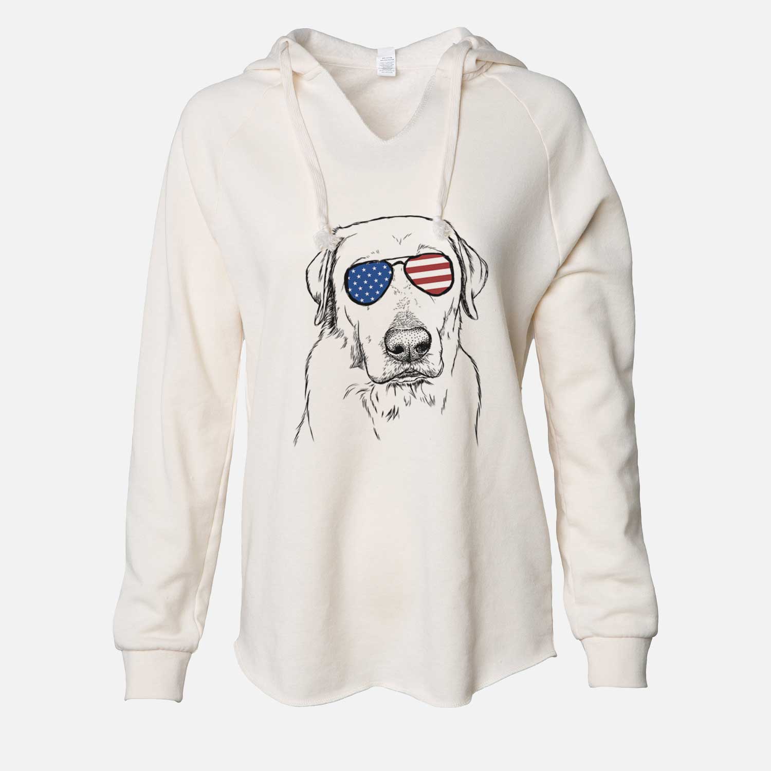 USA Duke the Yellow Lab - Cali Wave Hooded Sweatshirt