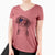 USA Dulce  the Drentsche Patrijshond - Women's Perfect V-neck Shirt