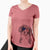 USA Dulce  the Drentsche Patrijshond - Women's Perfect V-neck Shirt