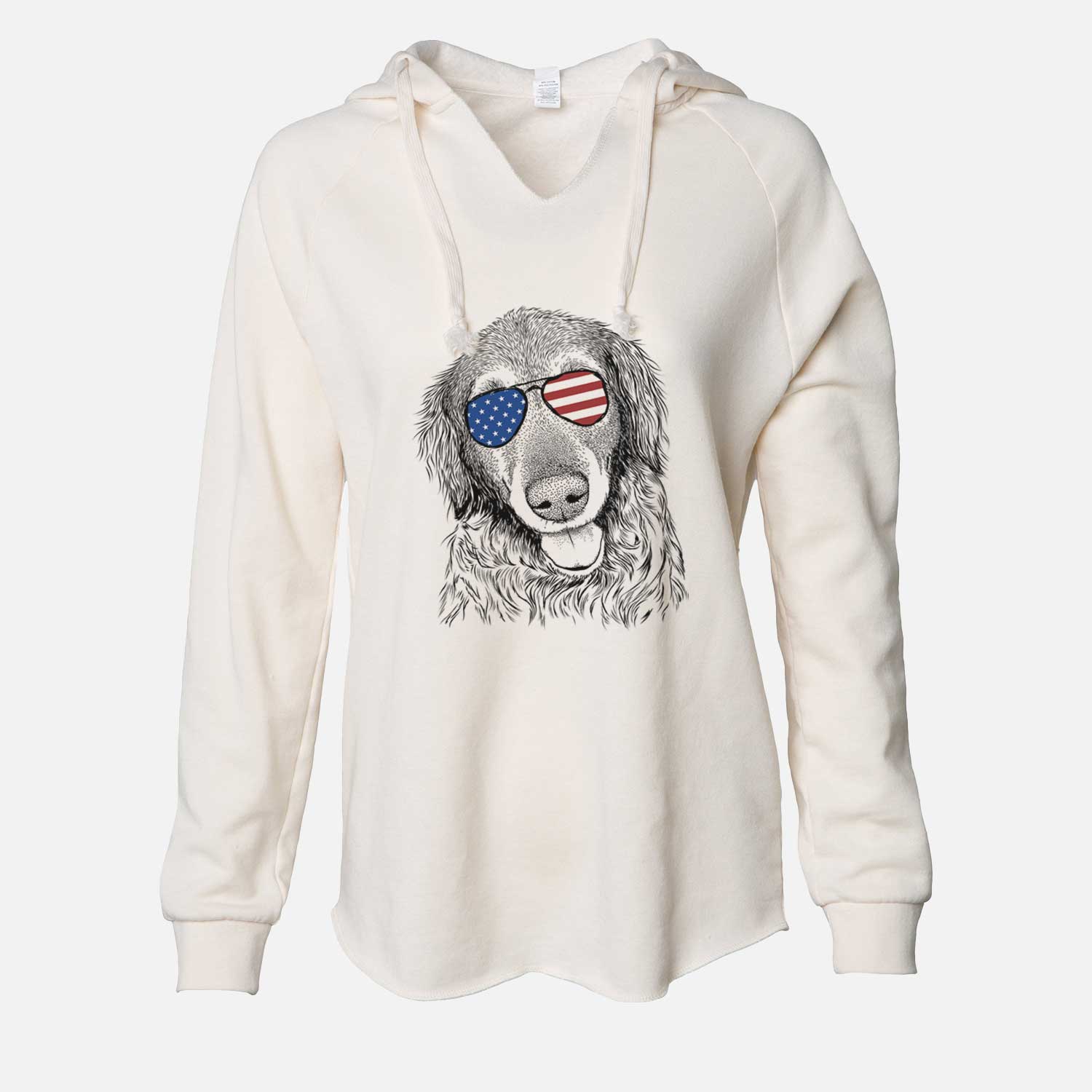 USA Duncan the Golden Retriever - Cali Wave Hooded Sweatshirt