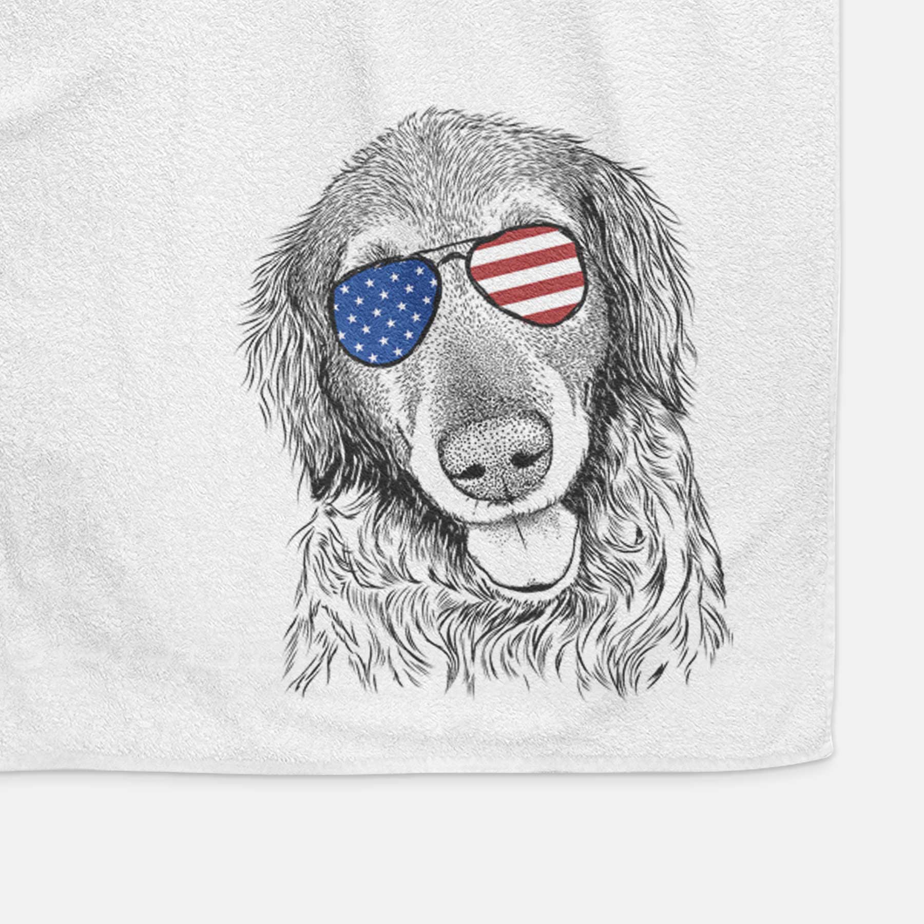 Duncan the Golden Retriever Decorative Hand Towel