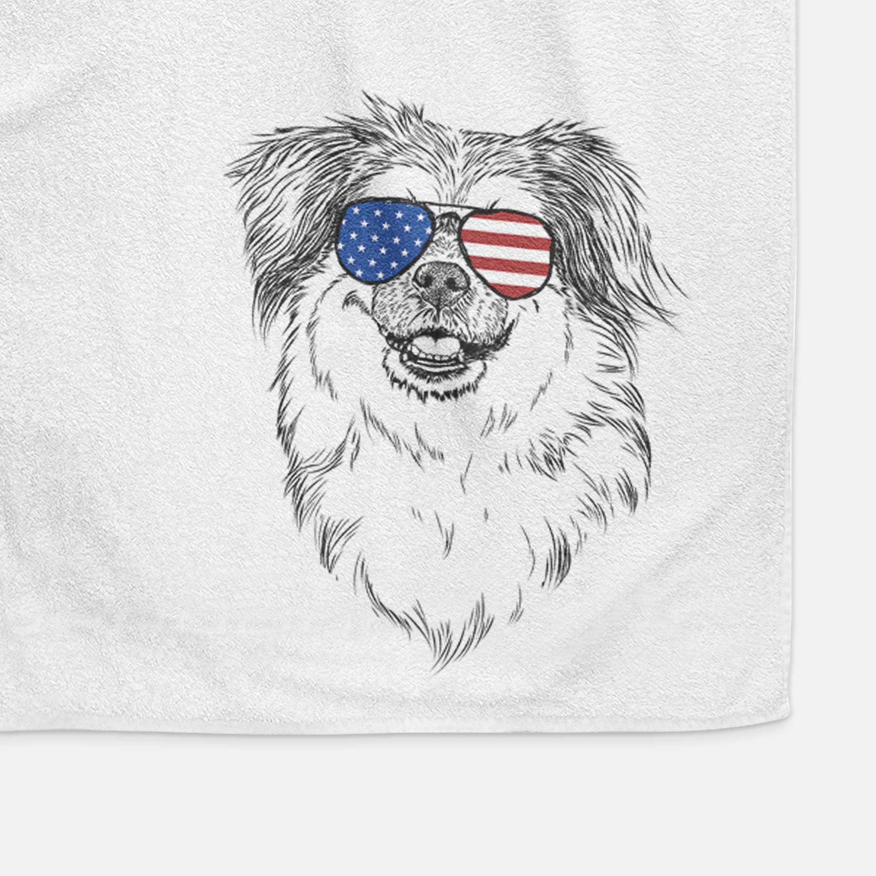 Ed the Tibetan Spaniel Decorative Hand Towel