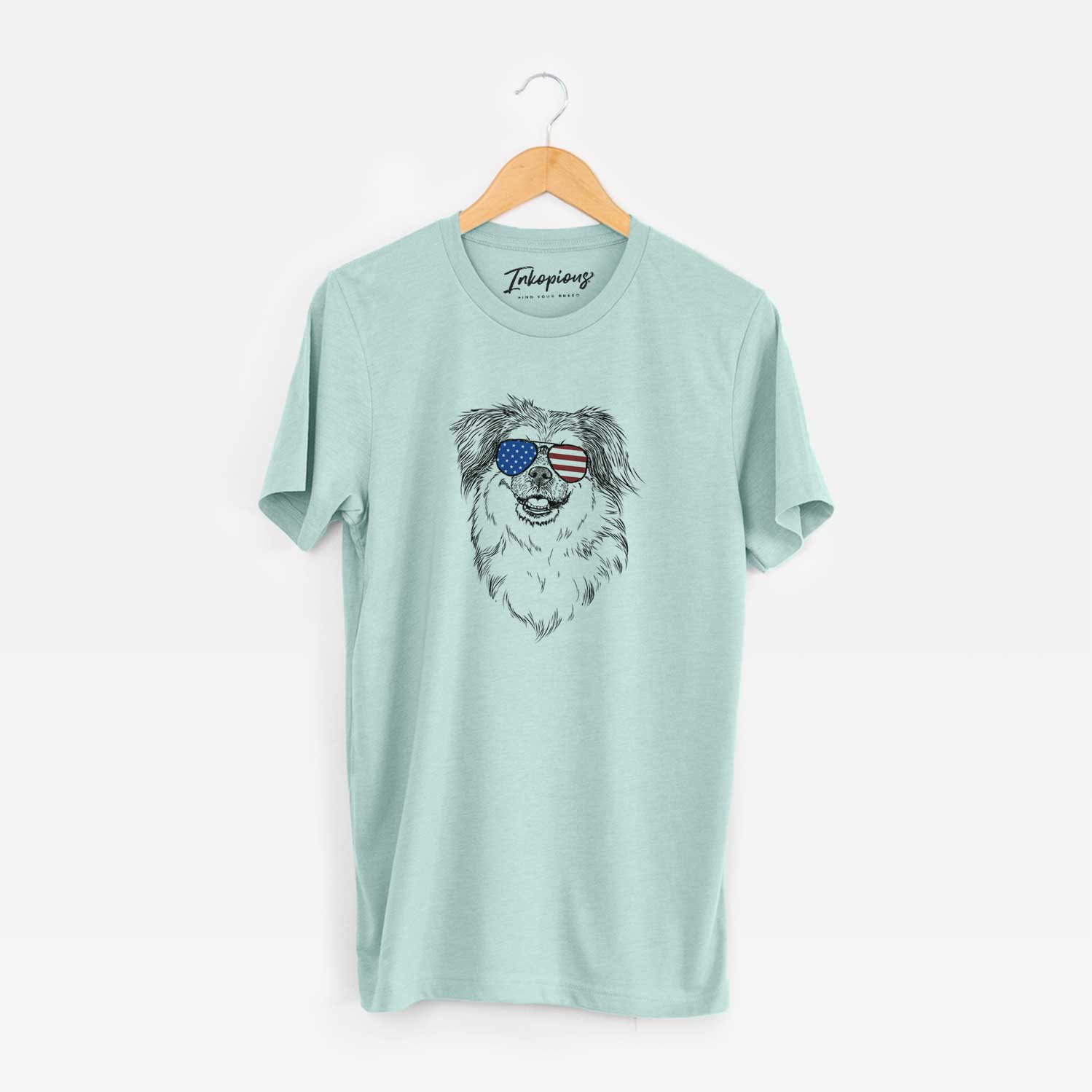 USA Ed the Tibetan Spaniel - Unisex Crewneck