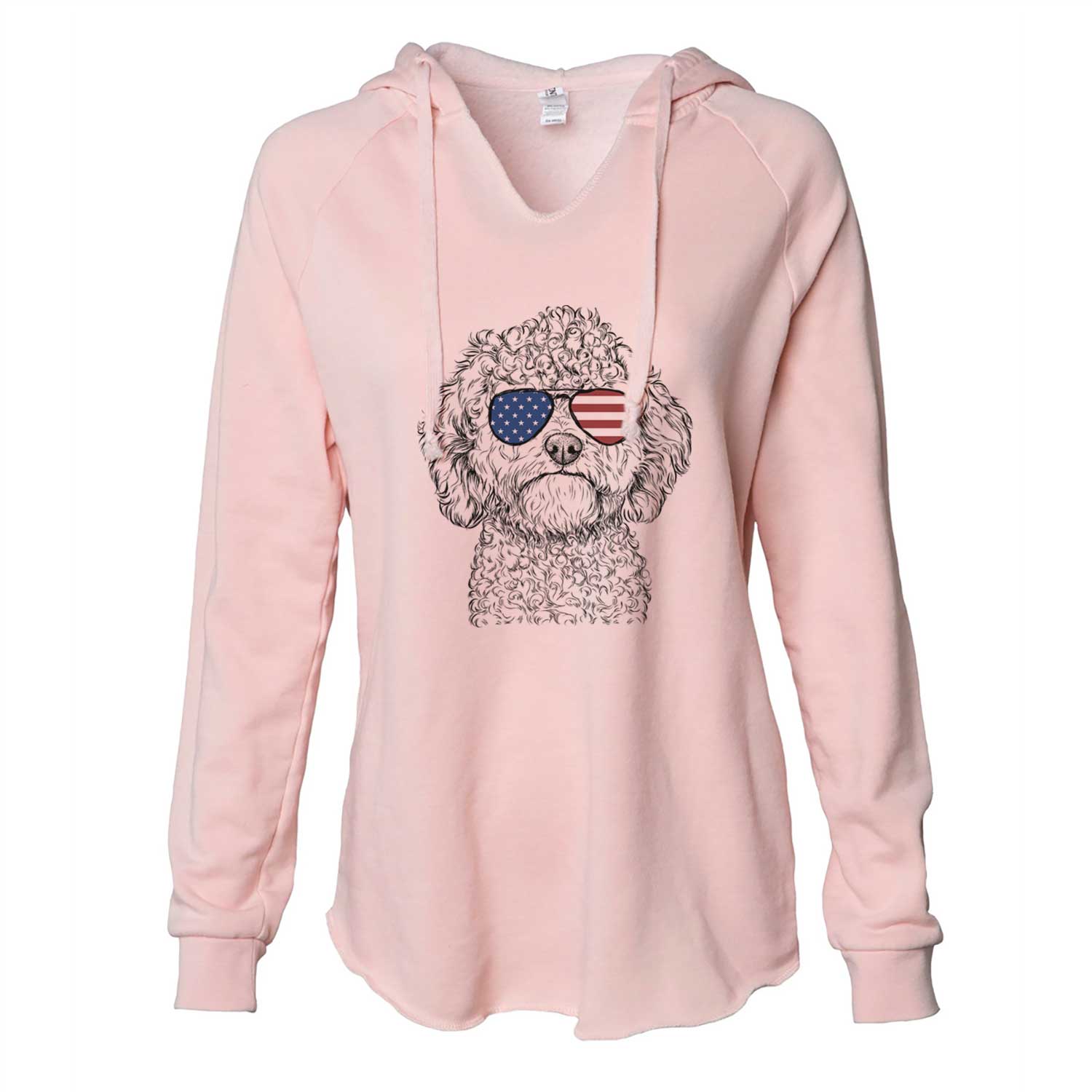 USA Edgar the Shihpoo - Cali Wave Hooded Sweatshirt