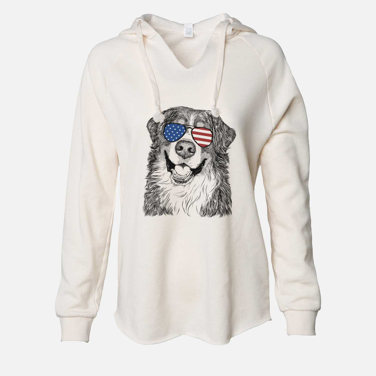 USA Eiger the Bernese Mountain Dog - Cali Wave Hooded Sweatshirt